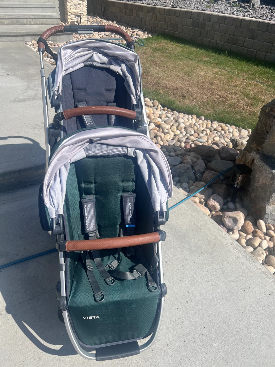 UPPAbaby Vista Double Stroller + Rumble Seat + Bassinet - photo 3