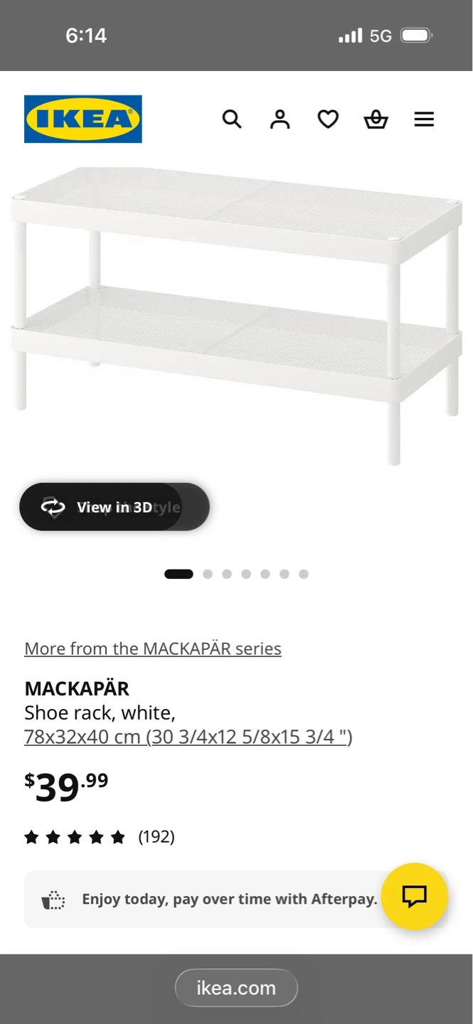 IKEA MACKAPÄR Shoe Rack - White - photo 4