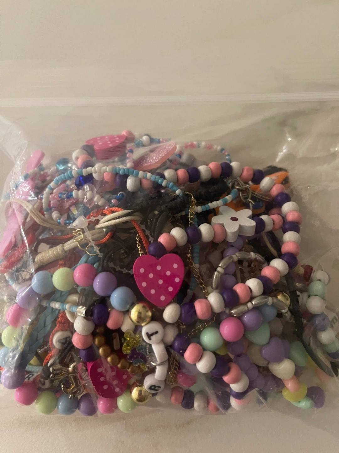 Children’s Bag of Assorted Costume Jewellery - photo 2