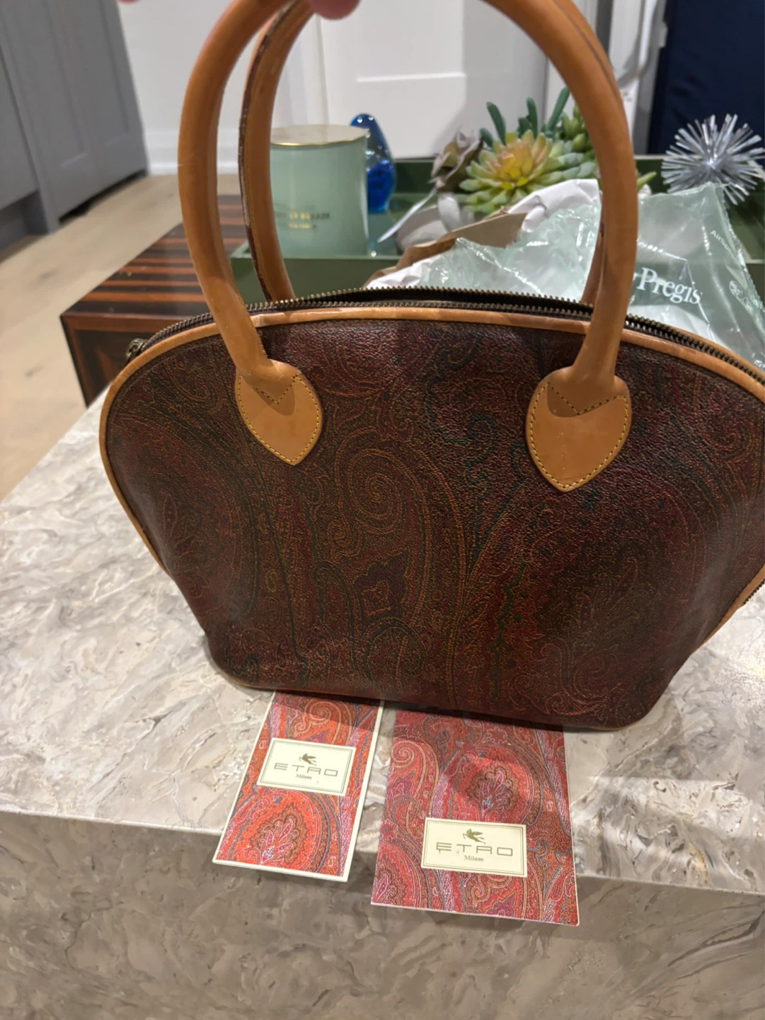 Etro Paisley Print Satchel Bag - photo 5