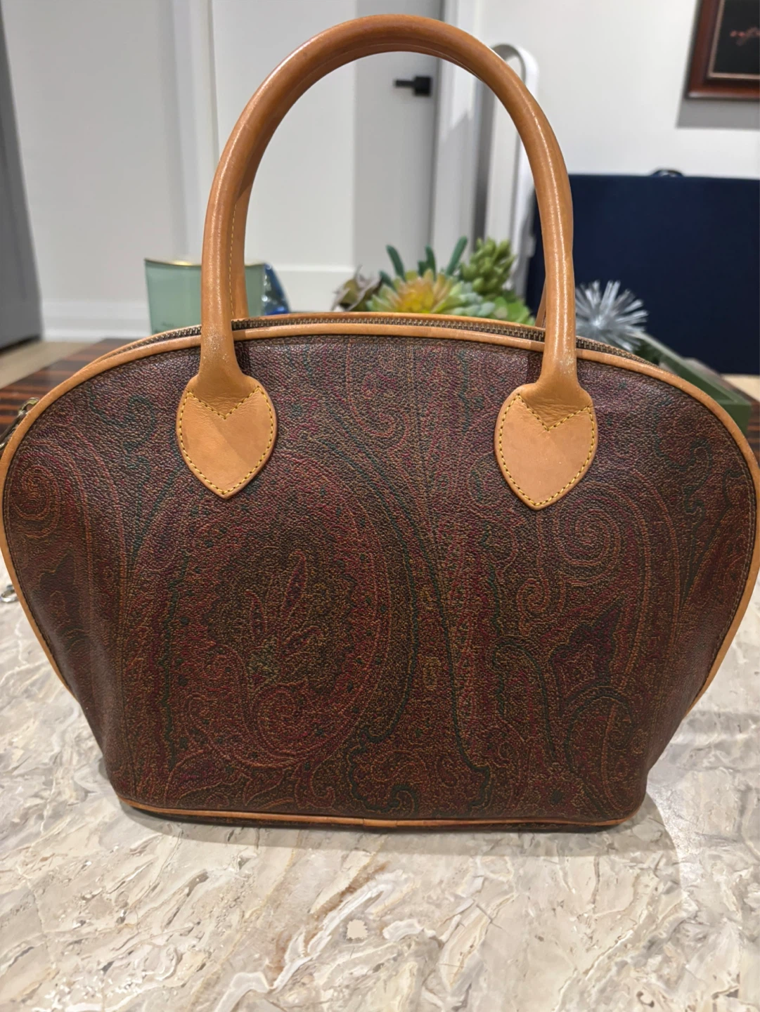 Etro Paisley Print Satchel Bag