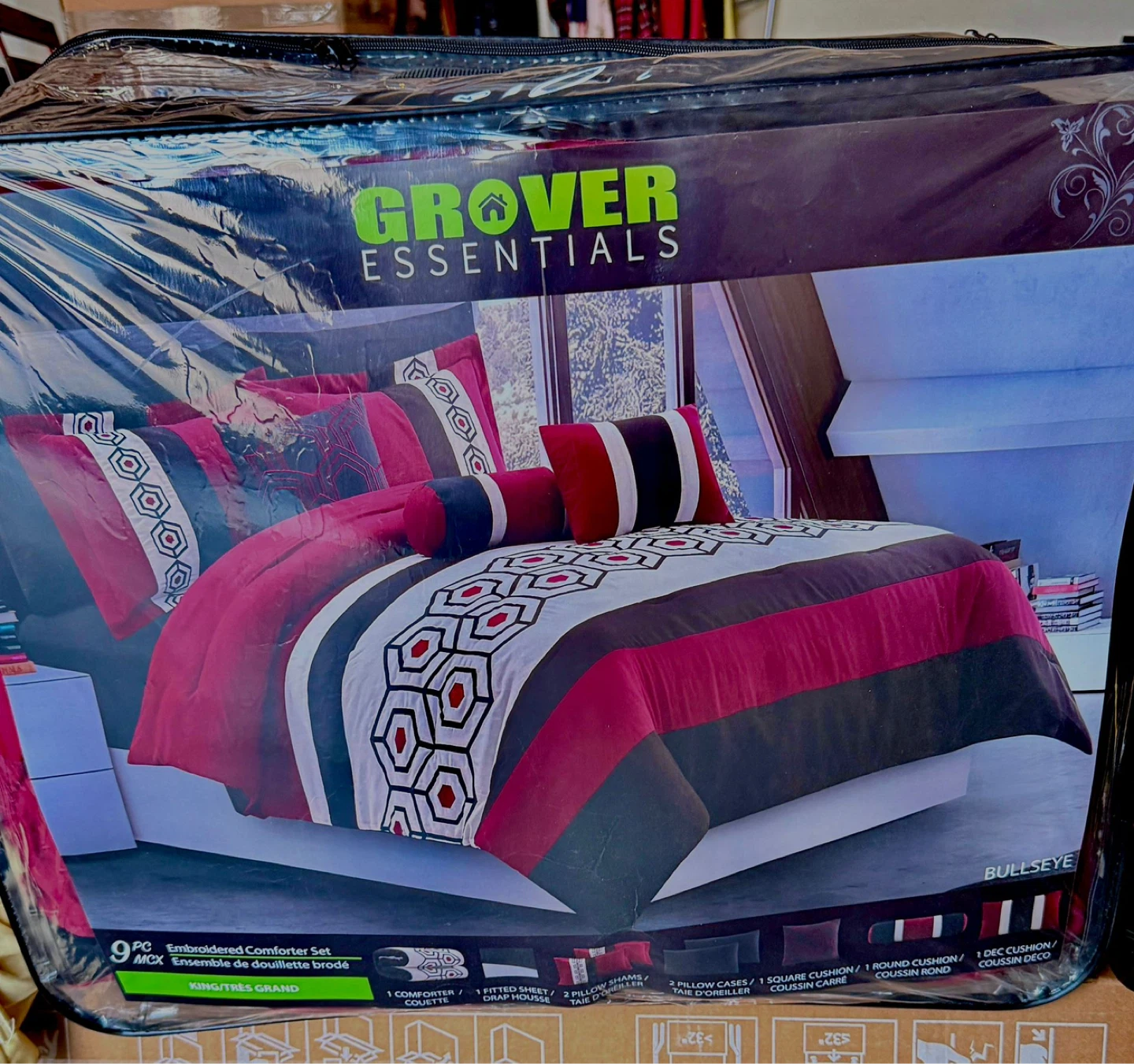 Grover Essentials King Bed Comforter Set (9 PCS) - photo 2