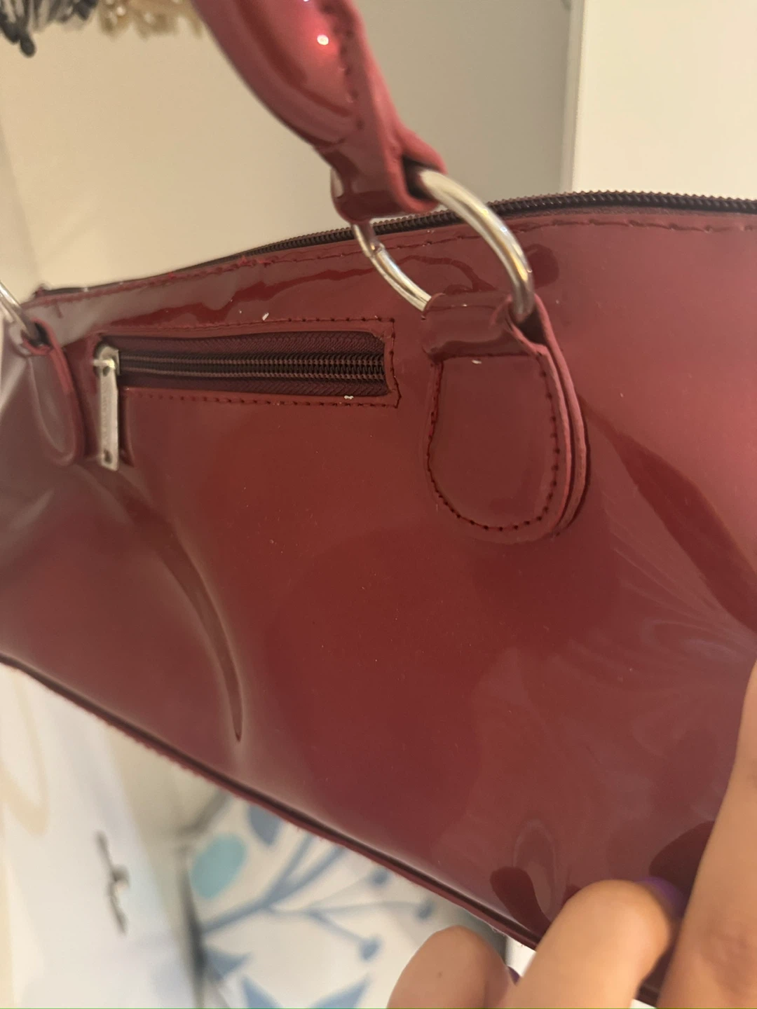 Red Insulated Wine Bottle Carrier Bag - photo 3