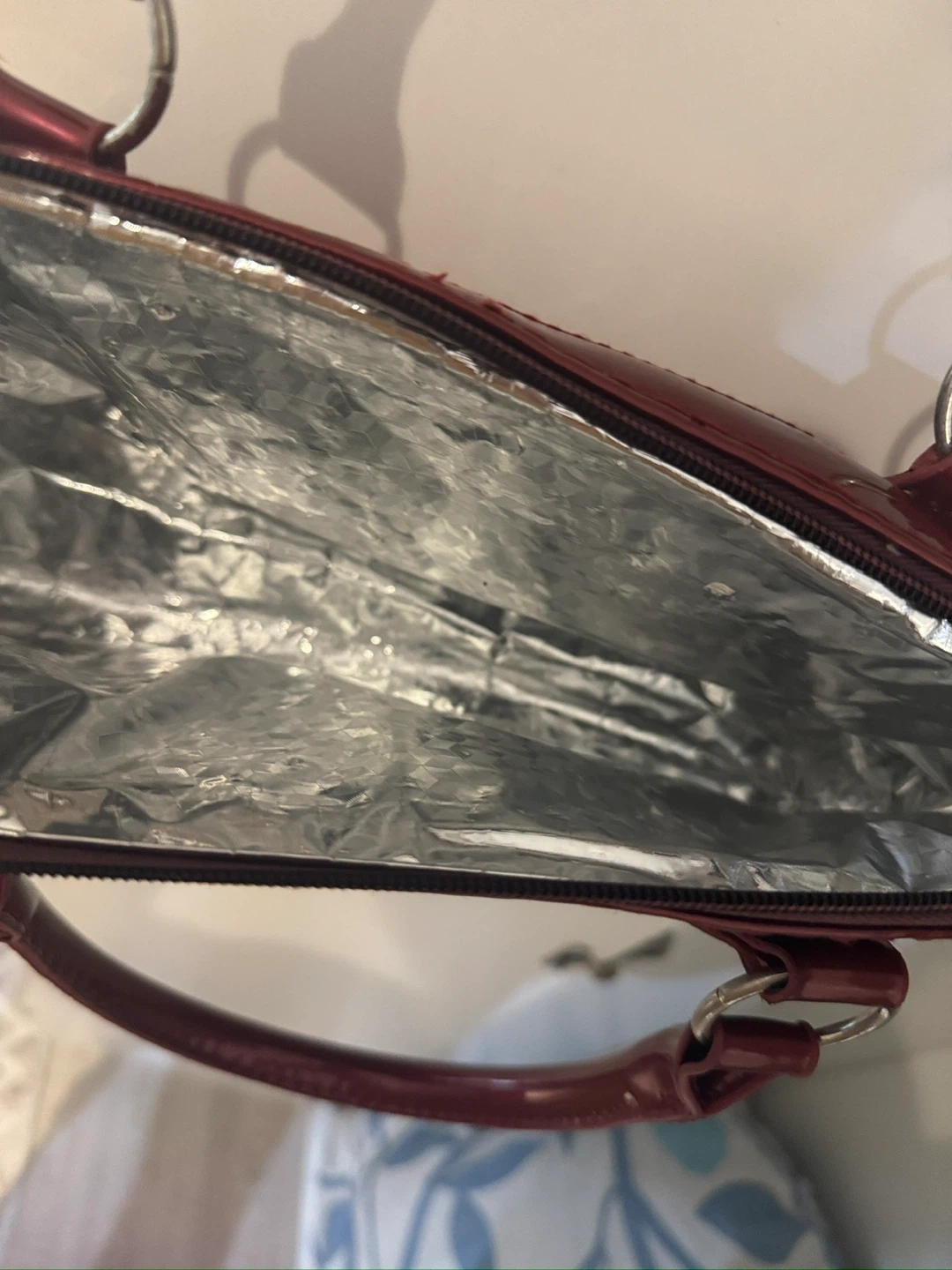 Red Insulated Wine Bottle Carrier Bag - photo 4