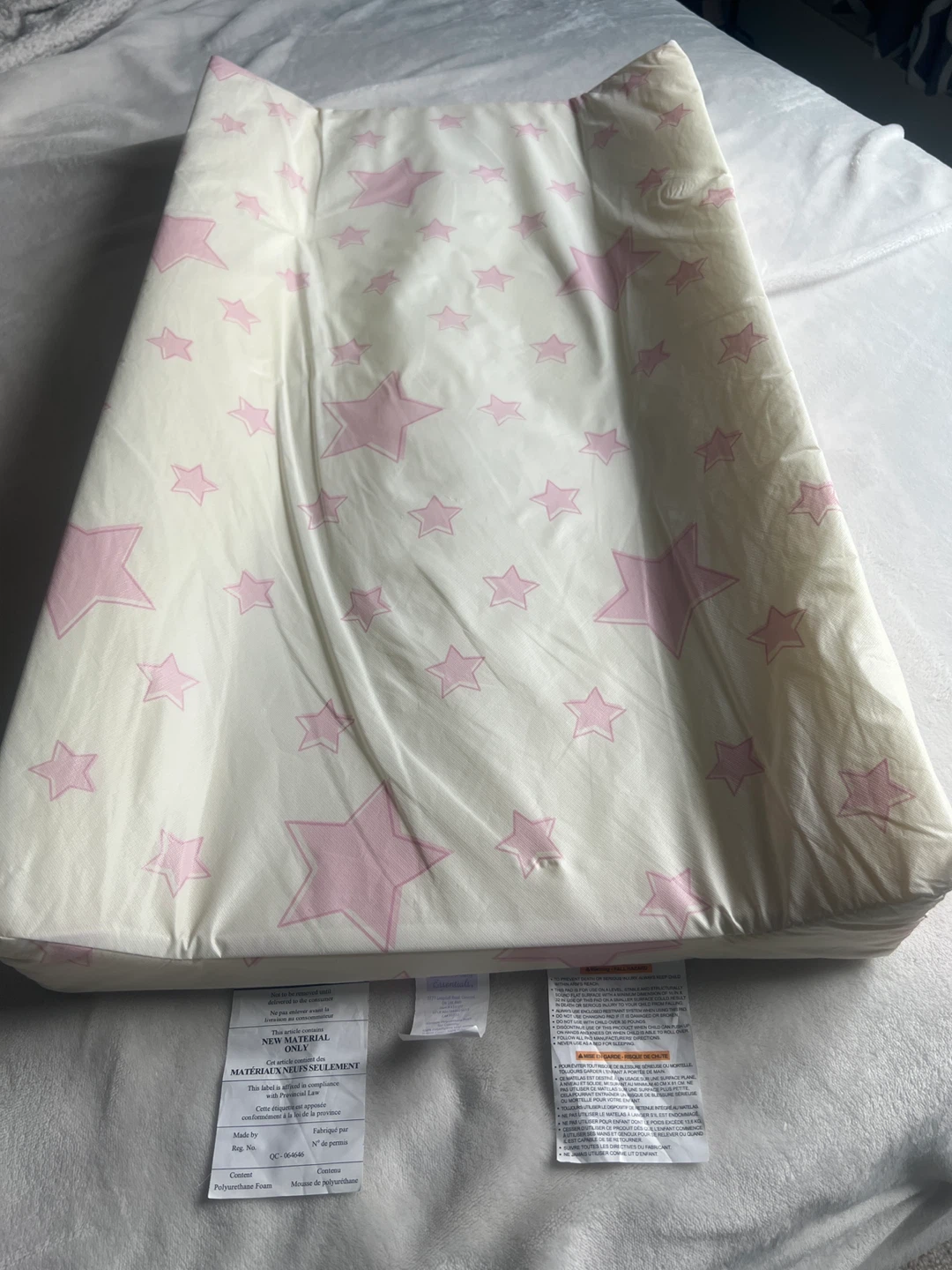 Baby Changing Pad with Pink Stars - photo 2