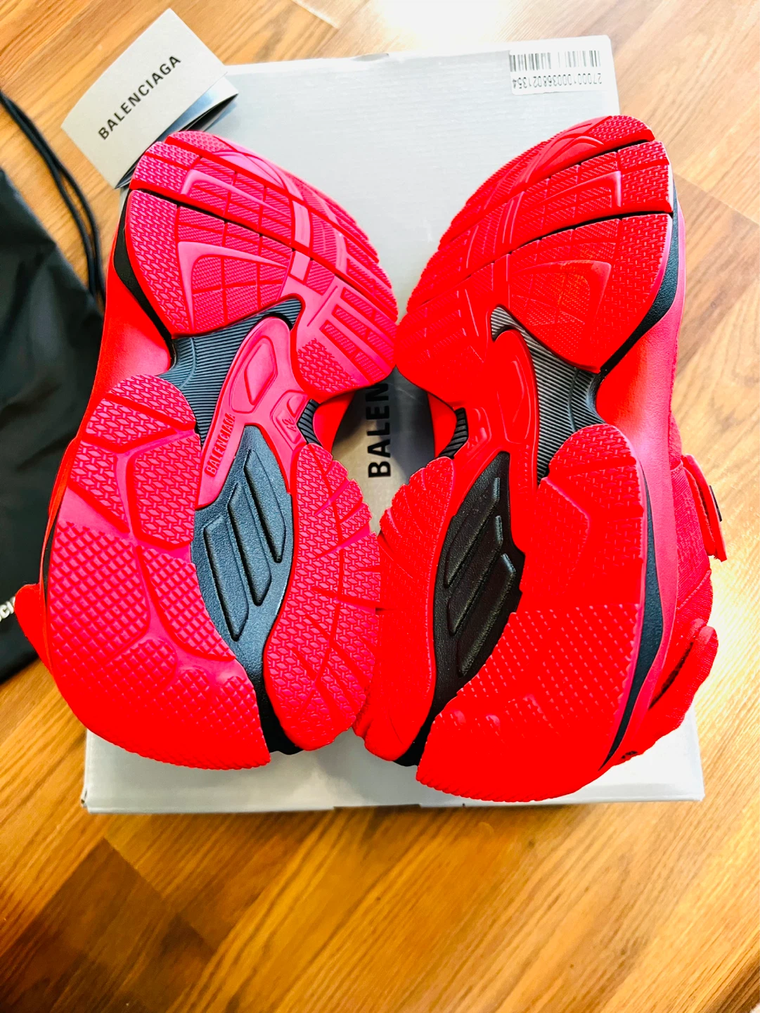 New Balenciaga Red Velcro Strap Sandals - photo 2