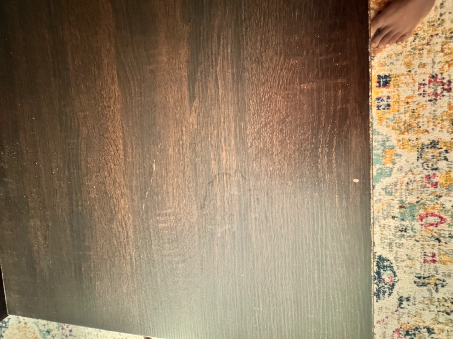 Espresso Wood Coffee Table with Shelf - photo 2