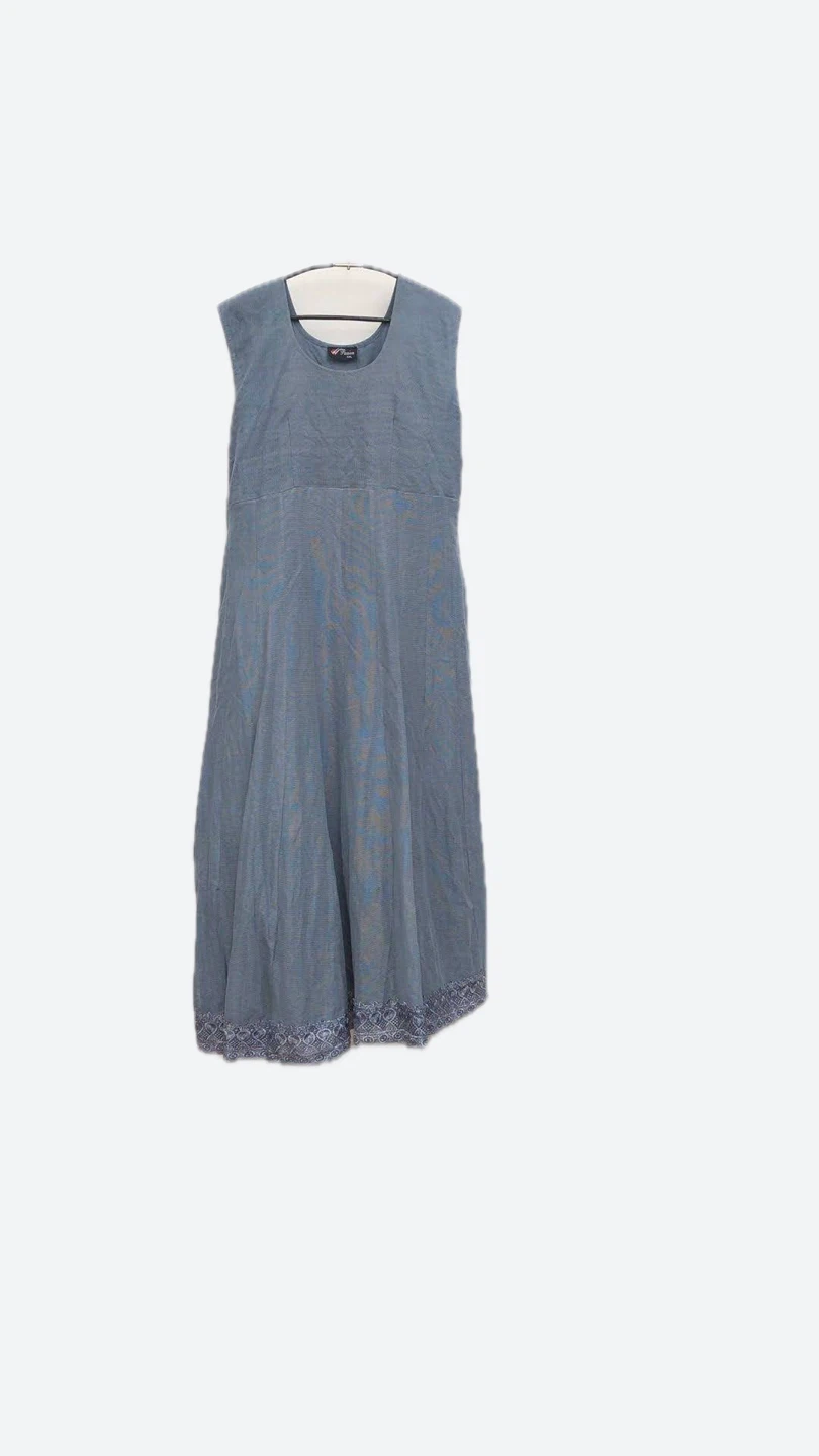 Passion Women's Grey Lace Trim Dress XXL