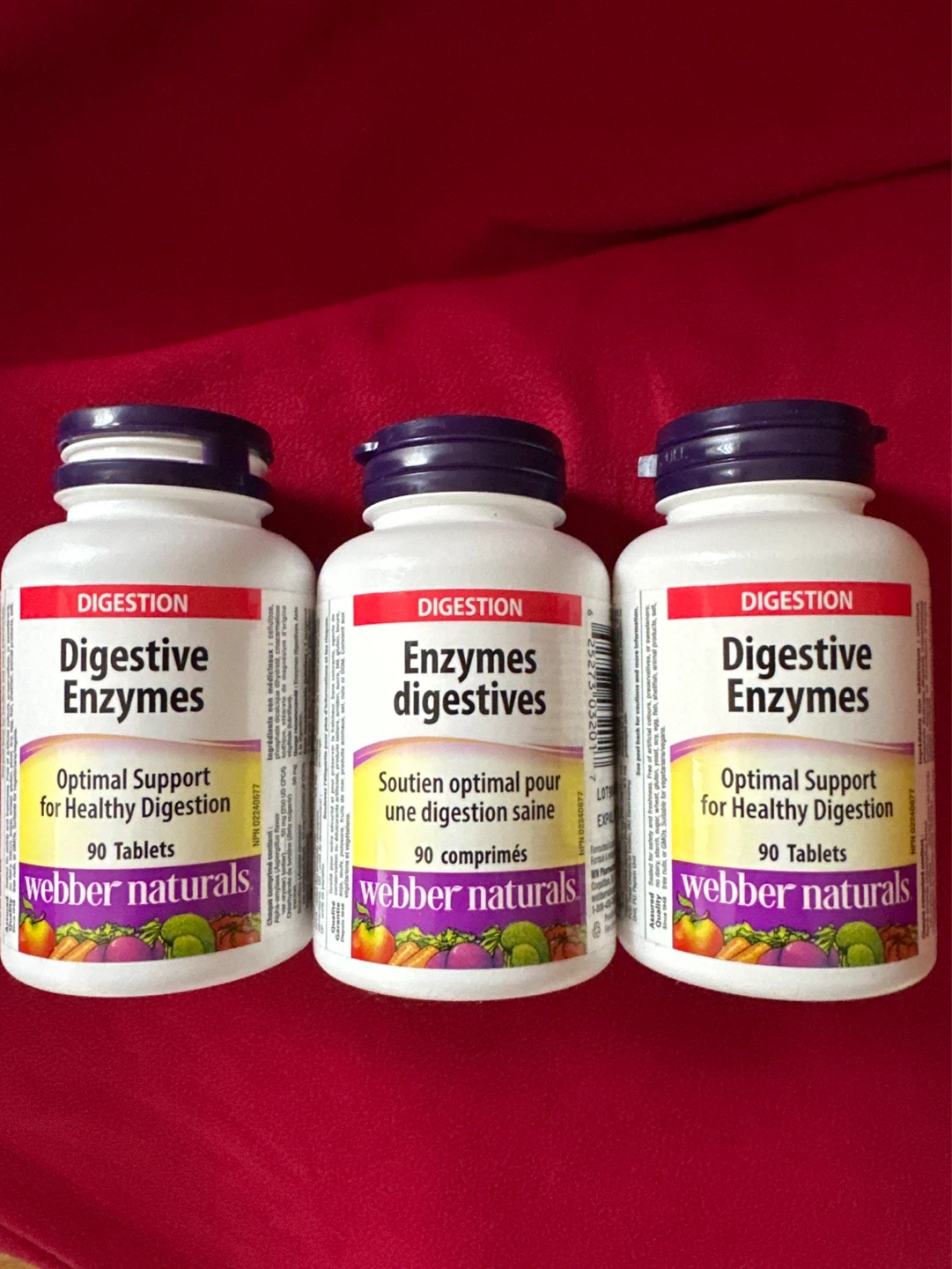Webber Naturals Digestive Enzymes 90 Tablets
