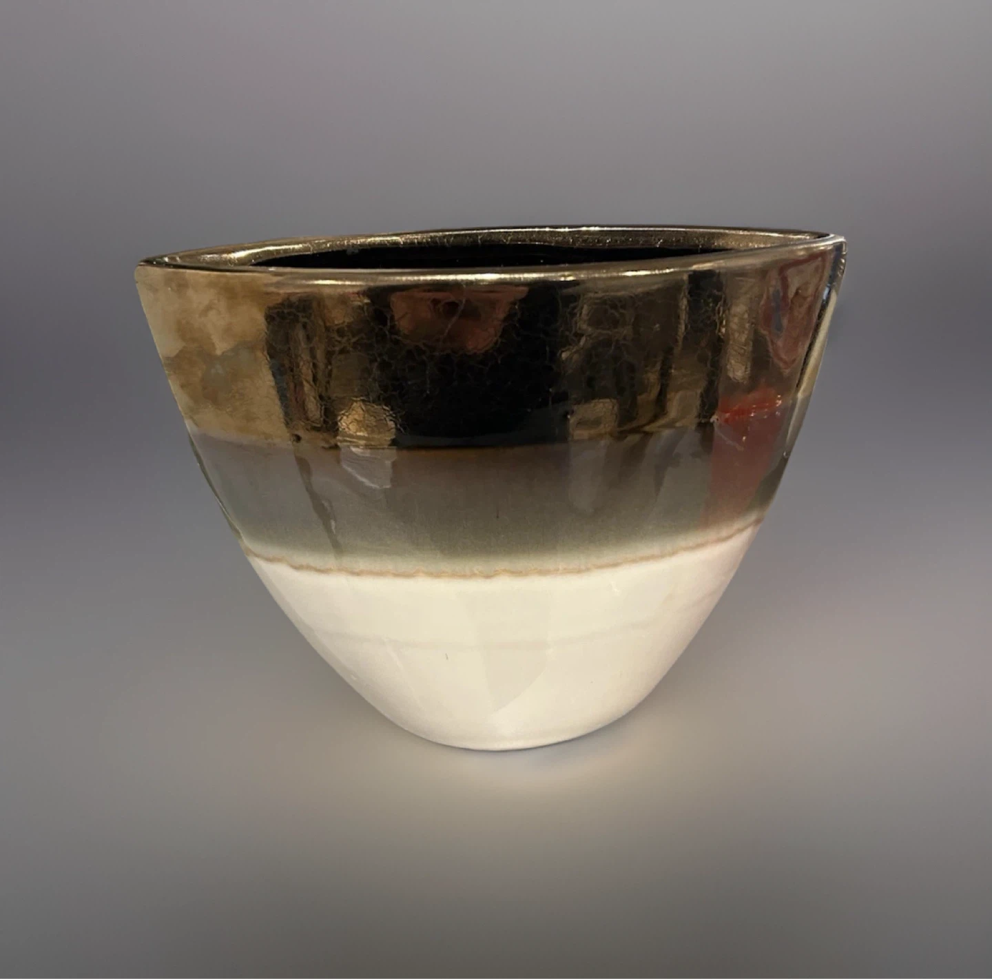 Three Tone Ceramic Vase - photo 5