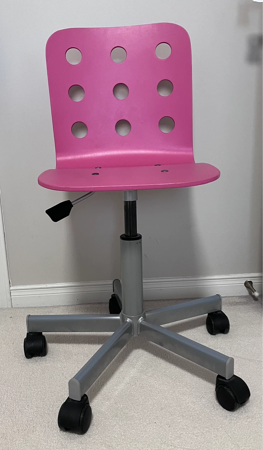 Pink Swivel study Chair - photo 2
