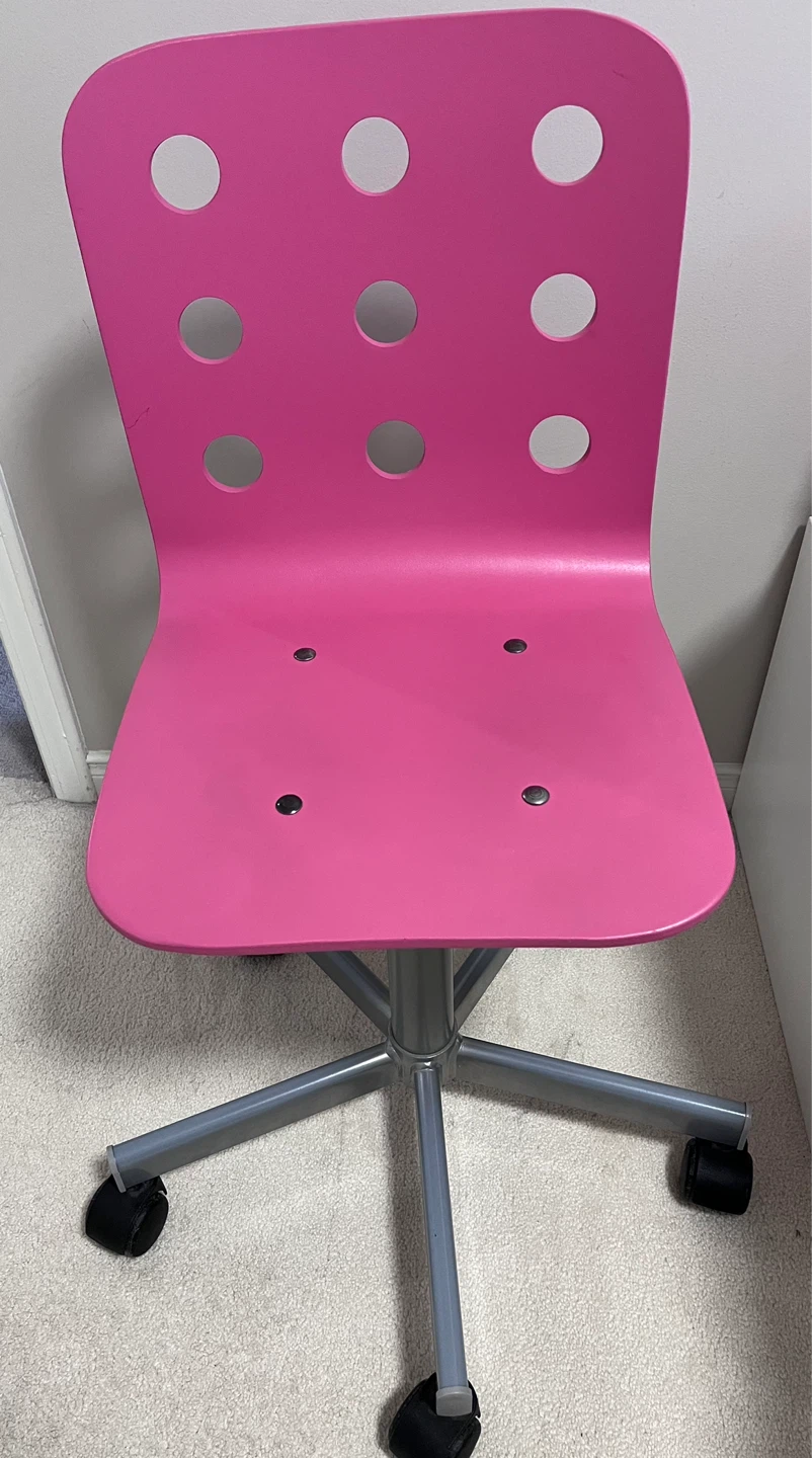 Pink Swivel study Chair - photo 3
