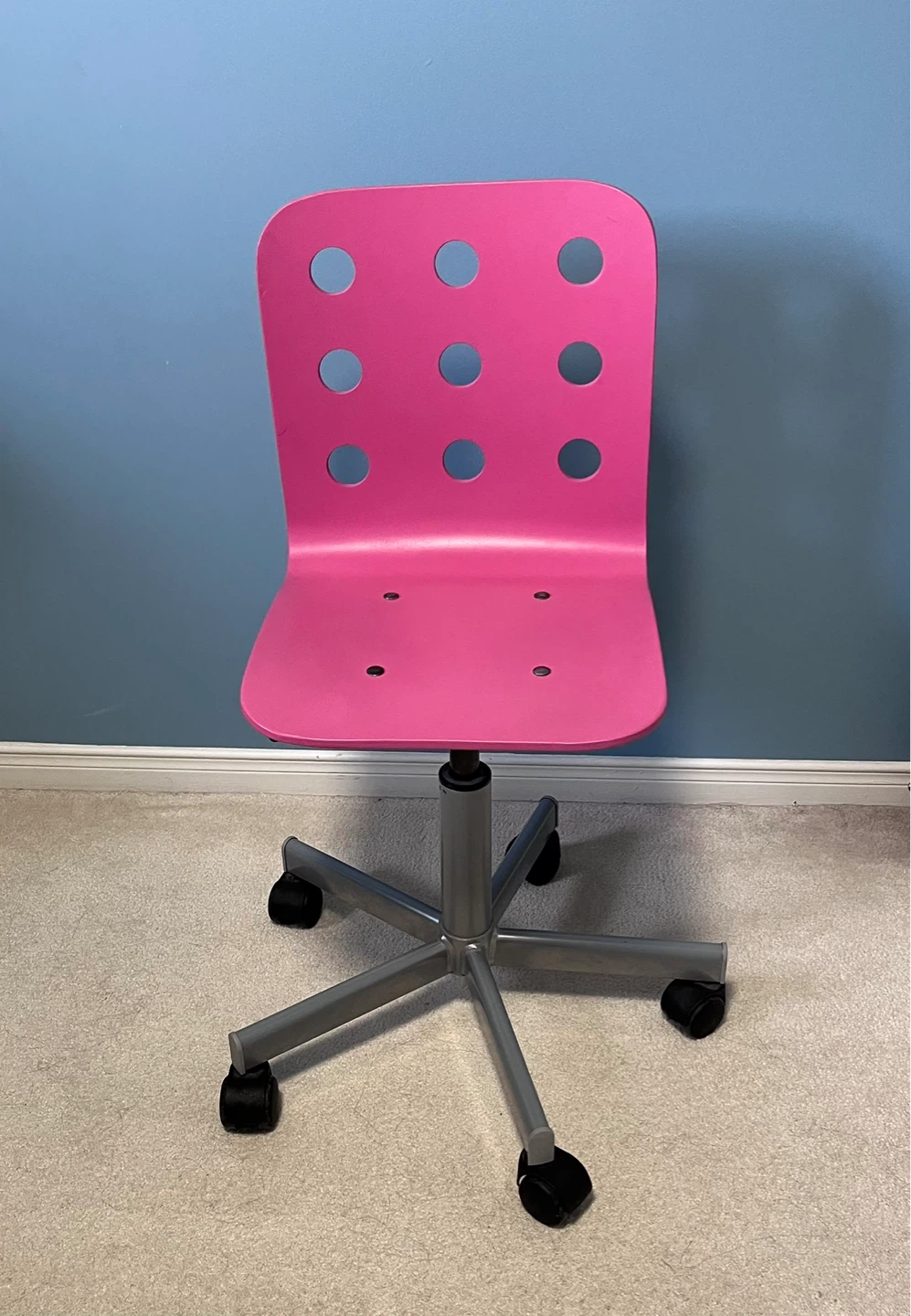 Pink Swivel study Chair