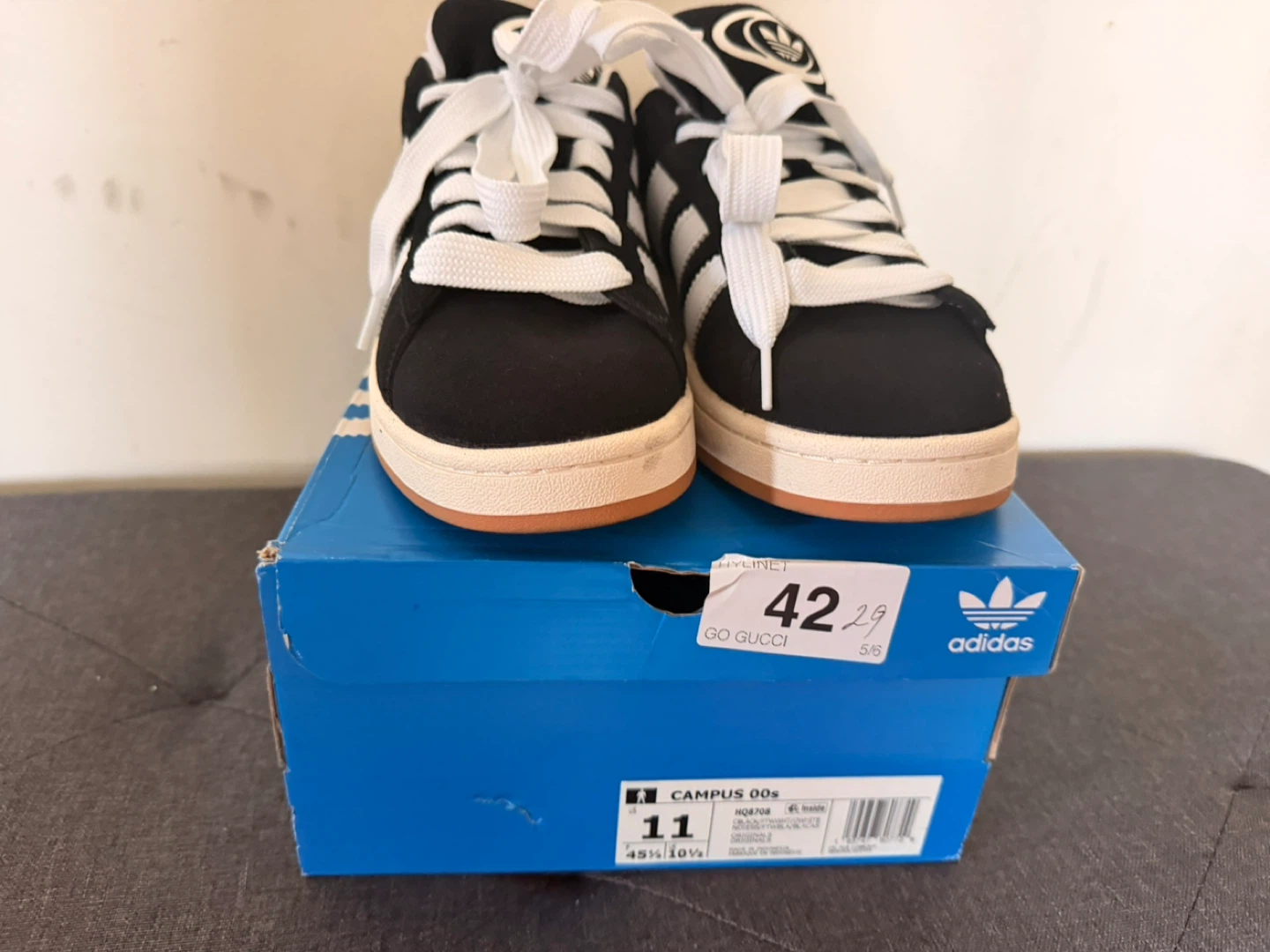 Adidas Campus 00s Black White Sneakers Size 11 - photo 4