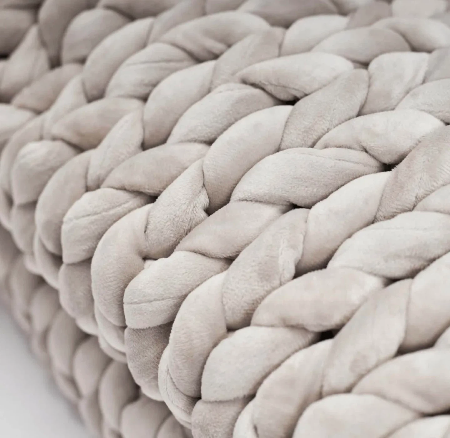 Brand new Hush knitted weighted Blanket - light Grey - photo 3