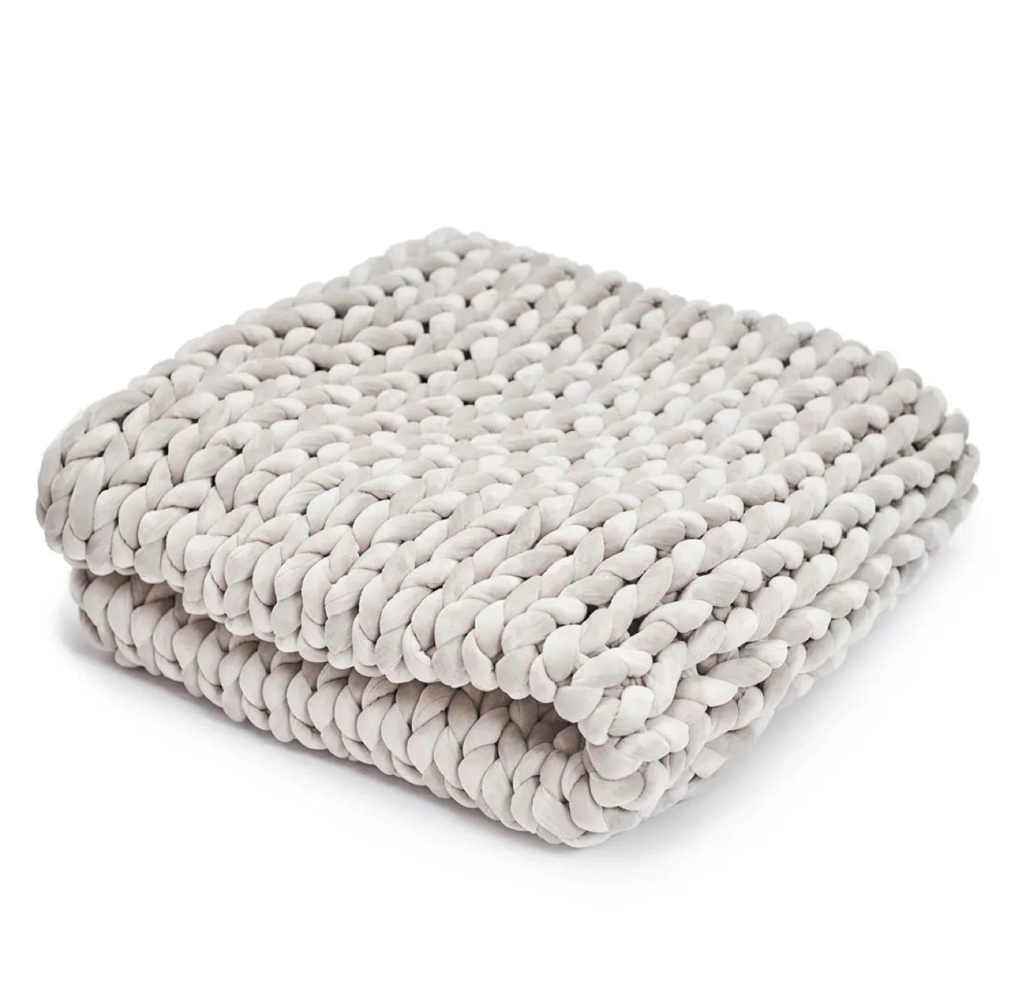 Brand new Hush knitted weighted Blanket - light Grey - photo 2