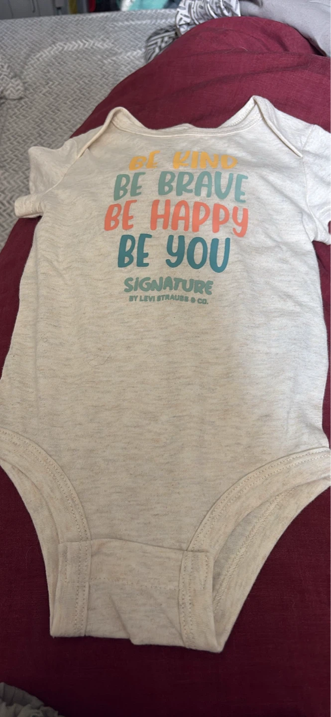 Levi Strauss & Co. Baby Onesie and Shorts Set - 0-3M - photo 2