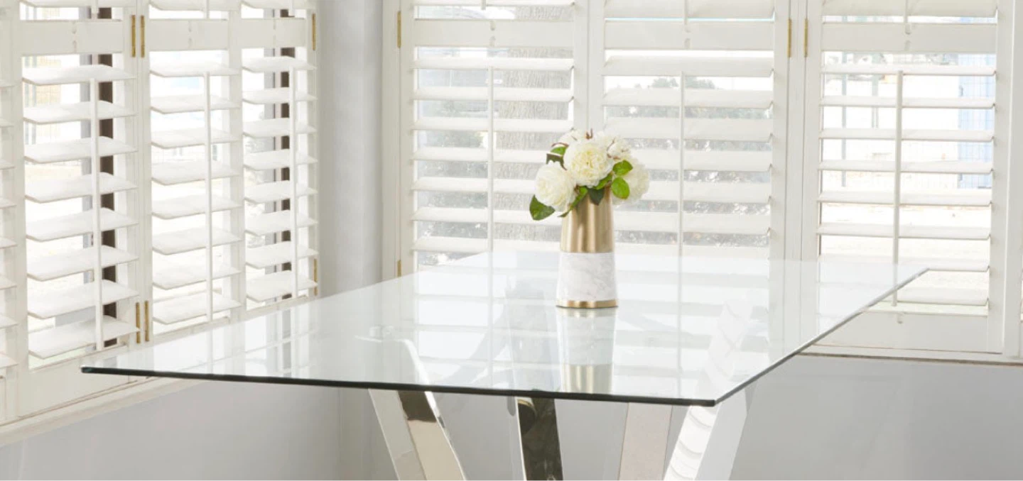 Glass Top Dining Table
