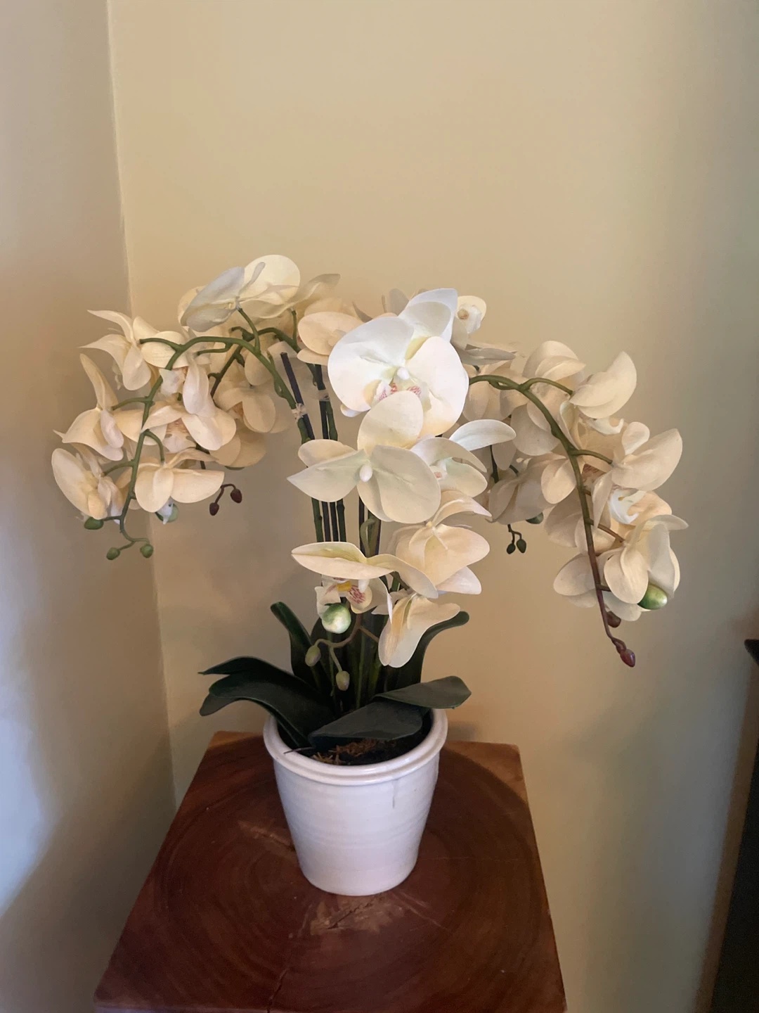 Artificial White Orchid Plant