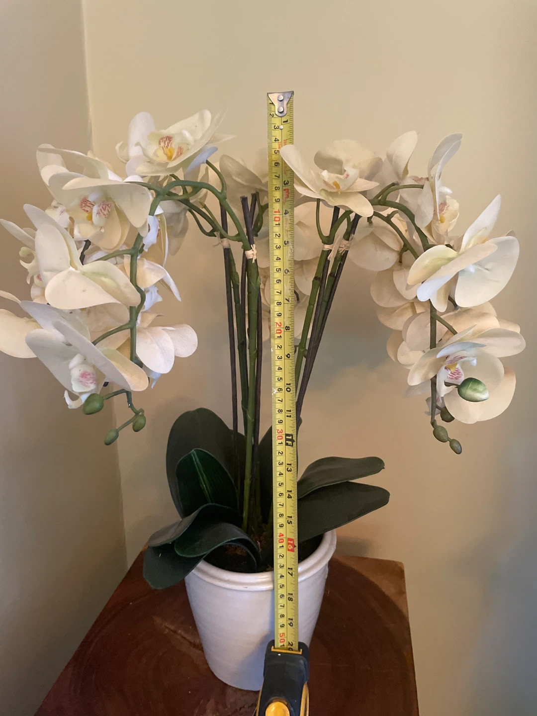 Artificial White Orchid Plant - photo 3
