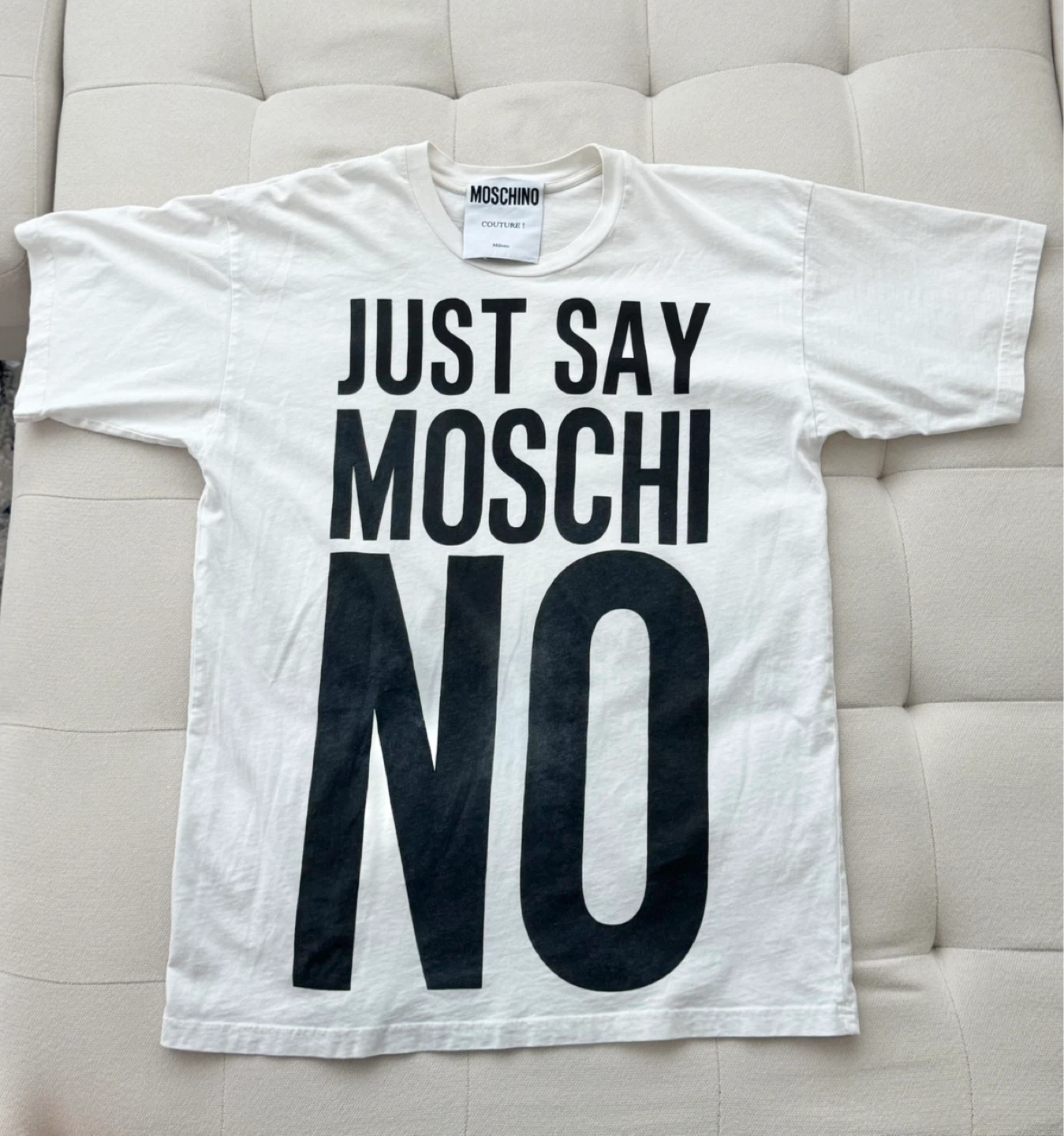 Moschino Couture 'Just Say Moschi No' Graphic T-Shirt - photo 2