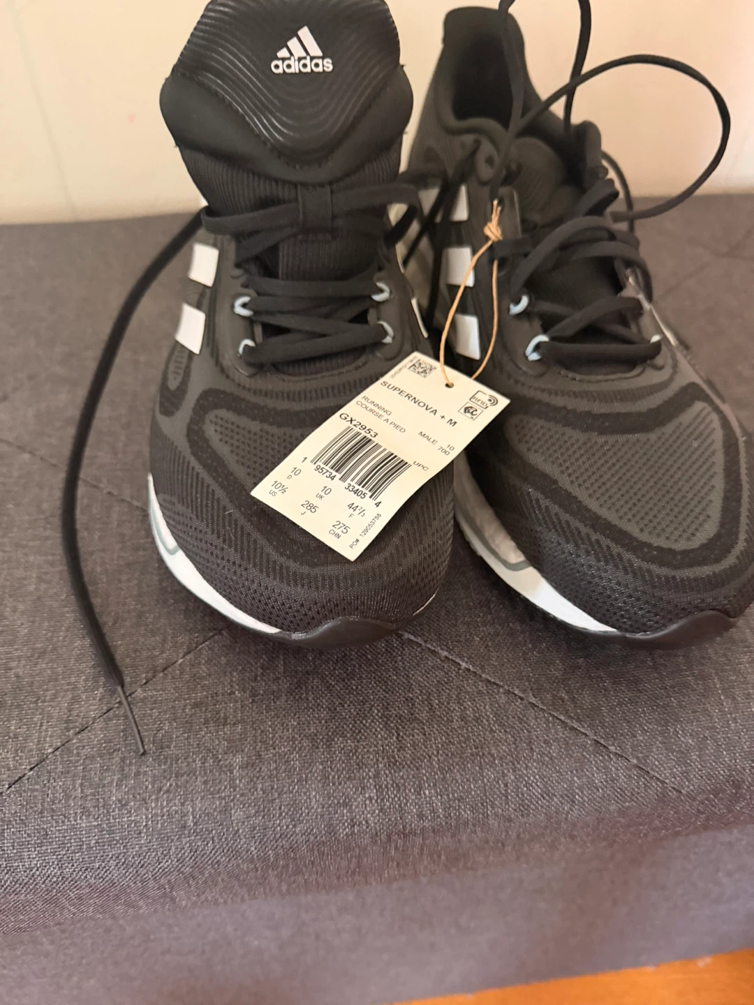 Adidas Supernova Running Shoes - Men's Size 10 - Black