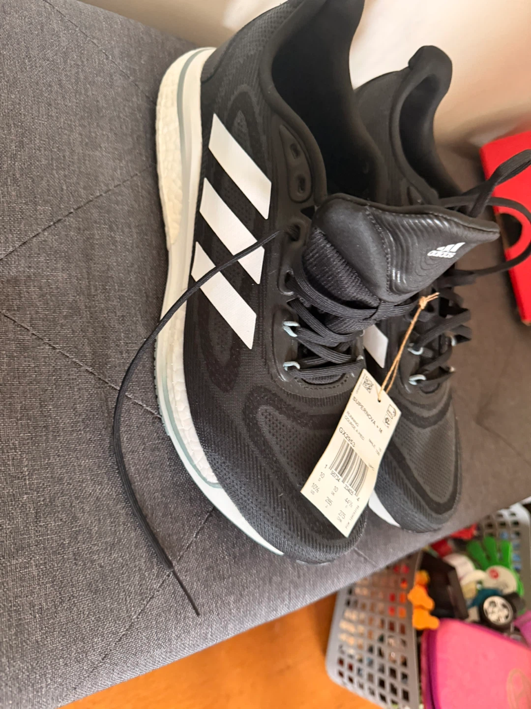 Adidas Supernova Running Shoes - Men's Size 10 - Black - photo 2