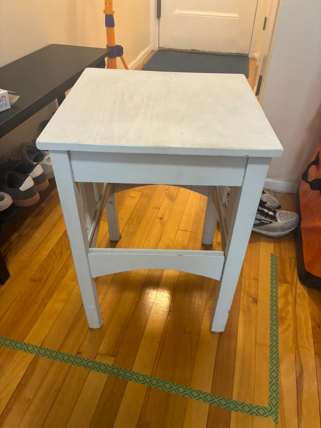 White Wooden Side Table