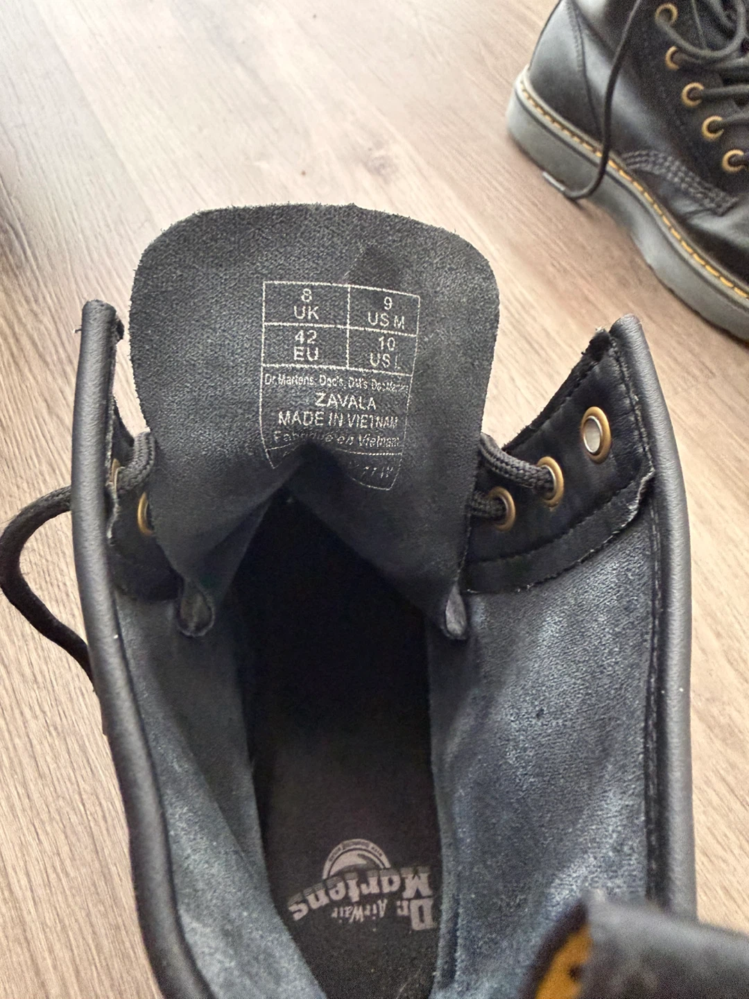 Dr. Martens Zavala Black Leather Boots