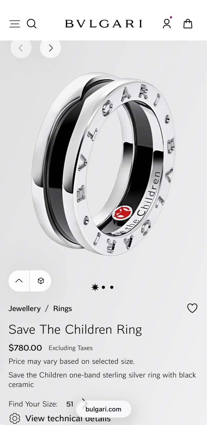 BVLGARI Save the Children Ring - photo 4