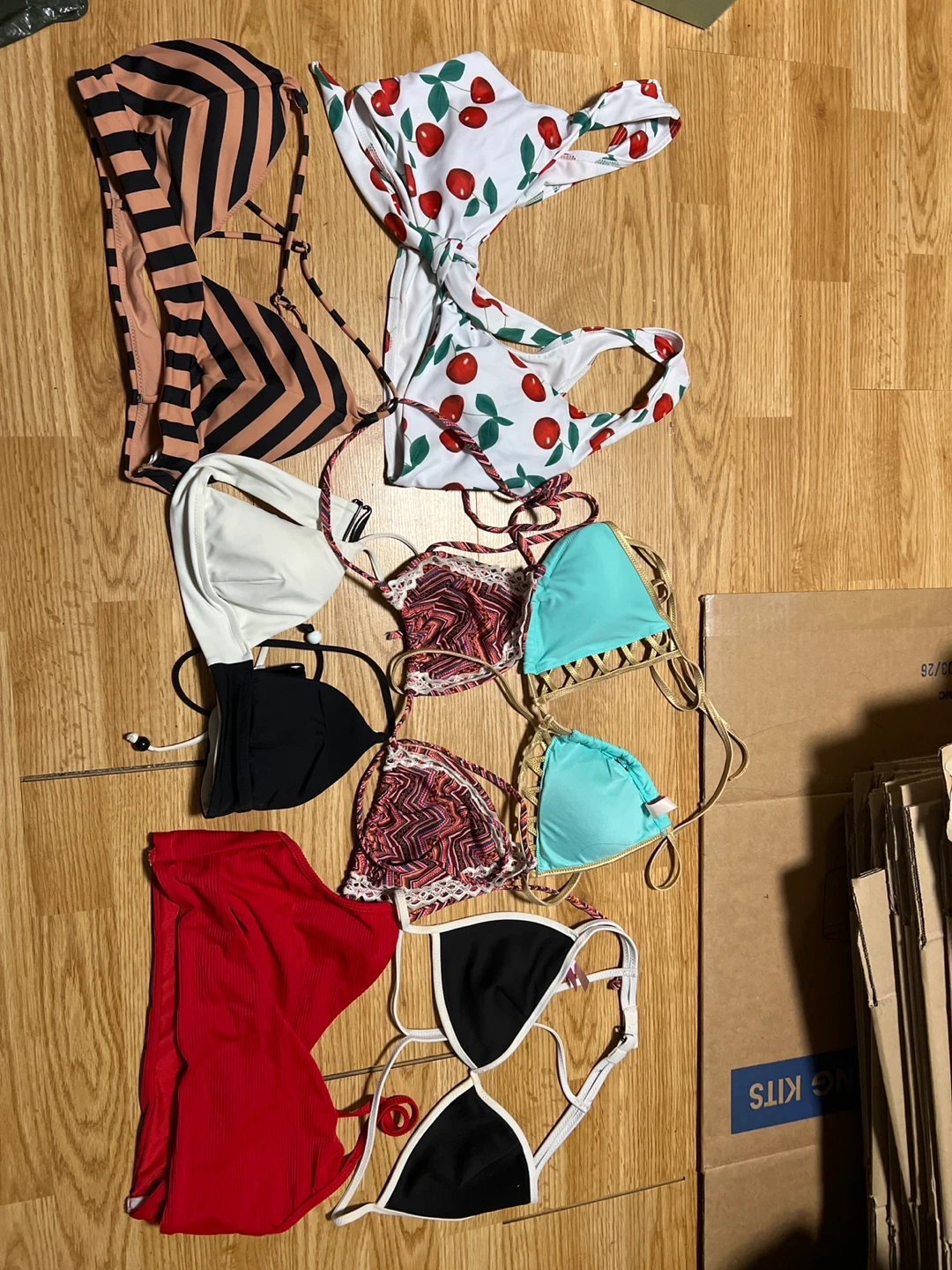 Assorted Bikini Tops - Various Styles and Prints