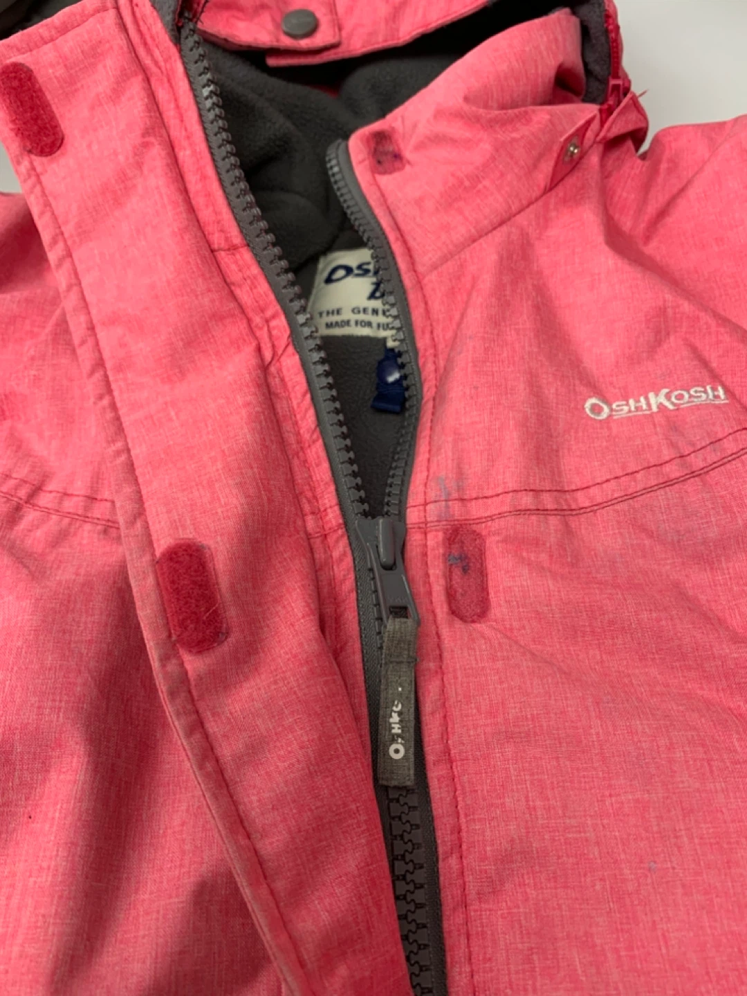 OshKosh B'gosh Pink Winter Jacket with Faux Fur Hood - photo 4