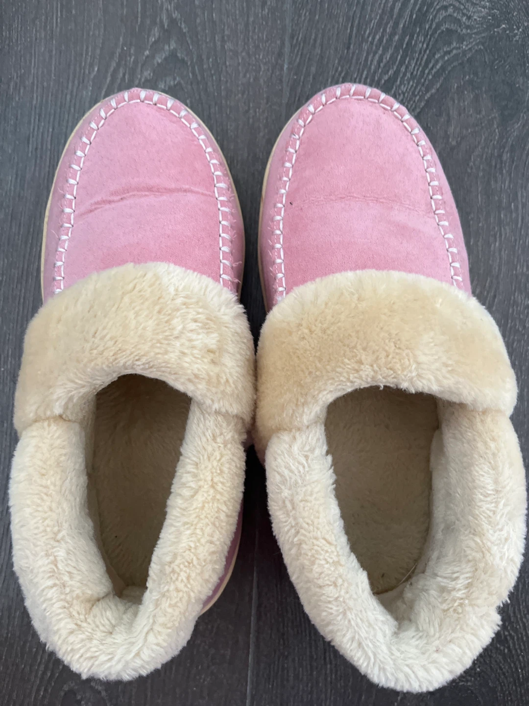 Pink Fuzzy Slippers