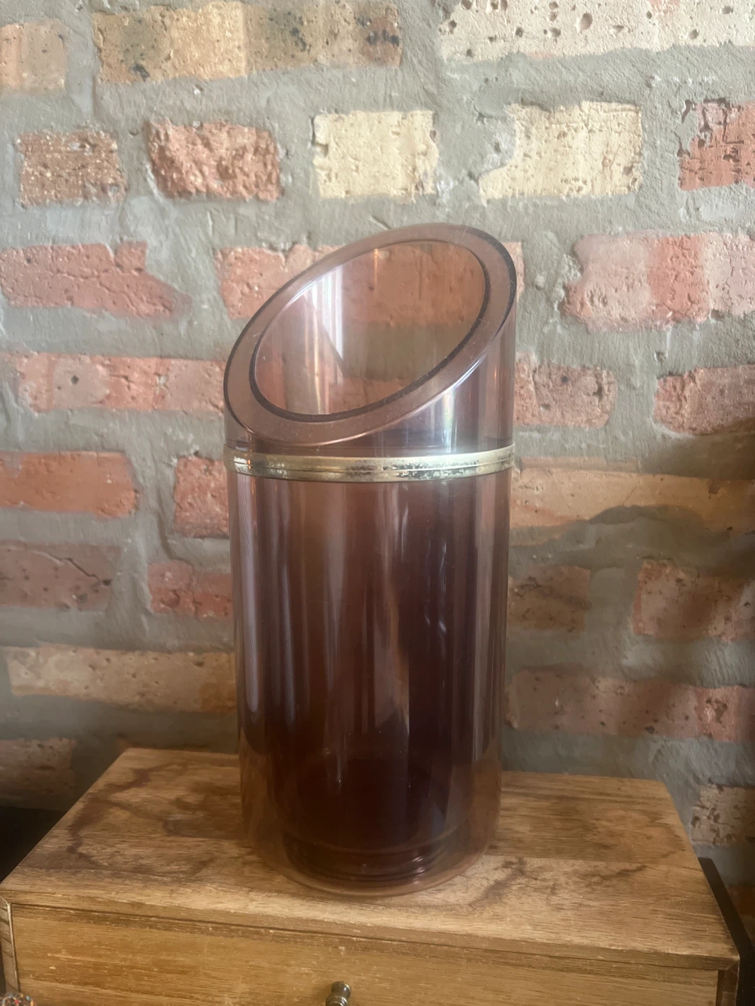 Vintage Amethyst Colored Acrylic Bottle Chiller