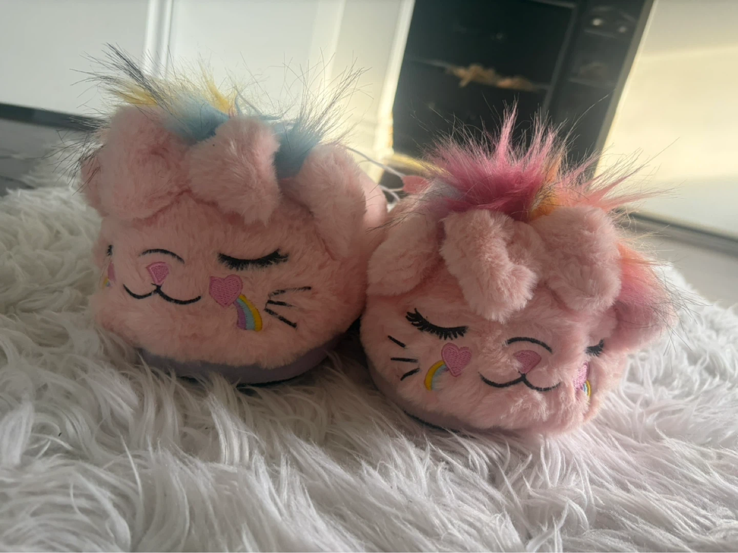 Pink Cat Slippers - Size Youth Small - photo 3