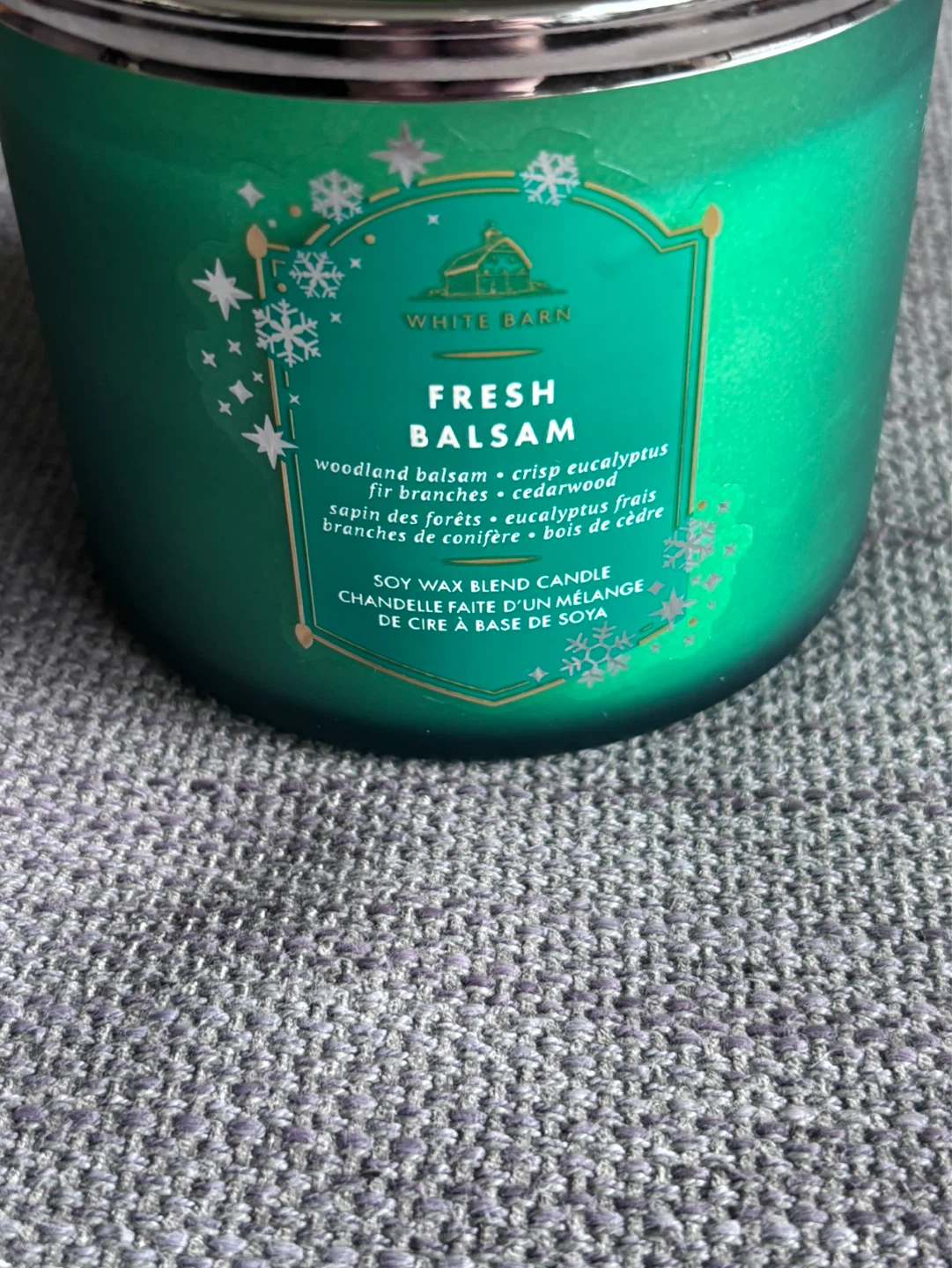 White Barn Fresh Balsam Scented Candle 14.5 oz - photo 2