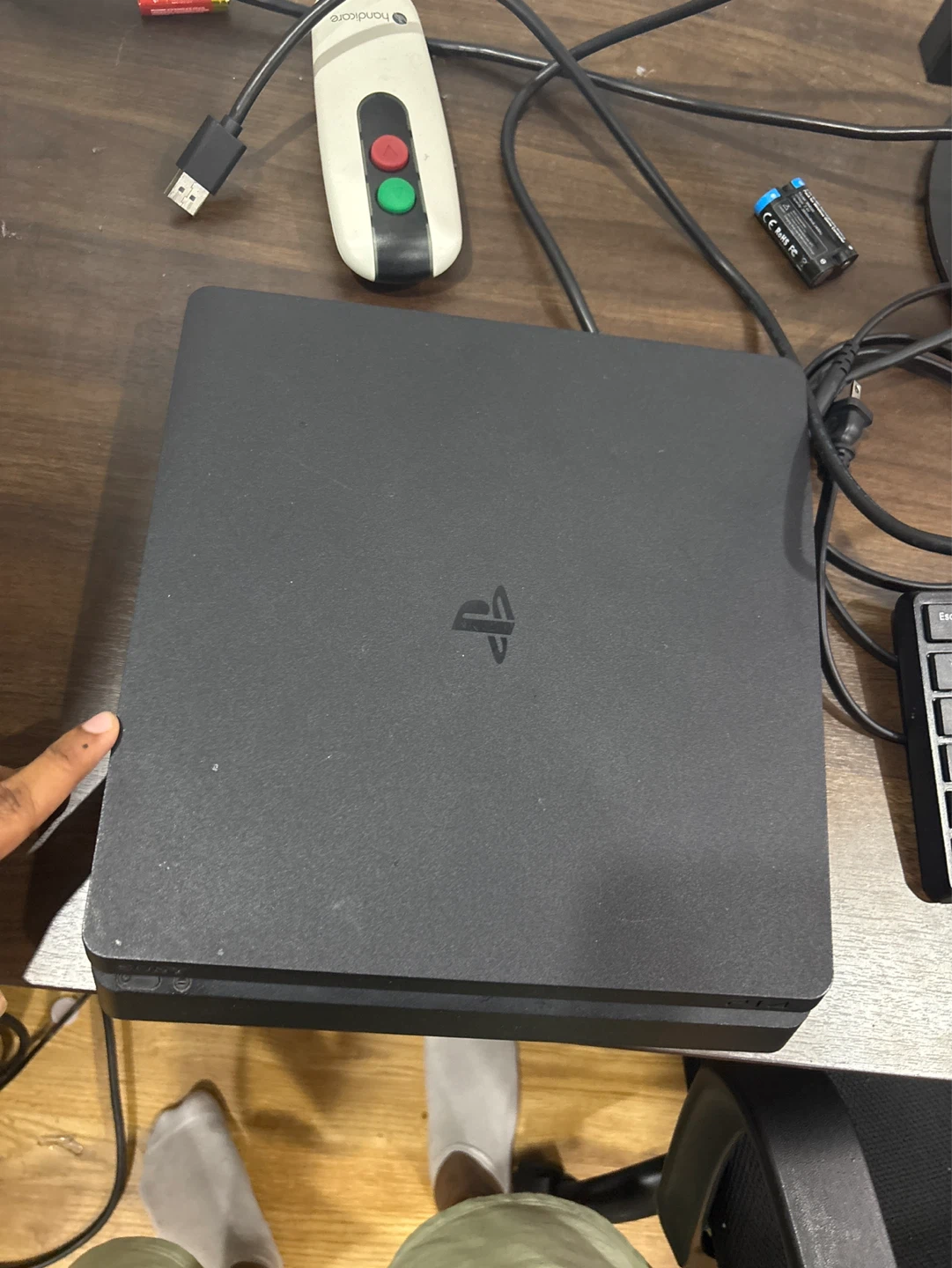 Sony PlayStation 4 Slim Console with the uncharted game