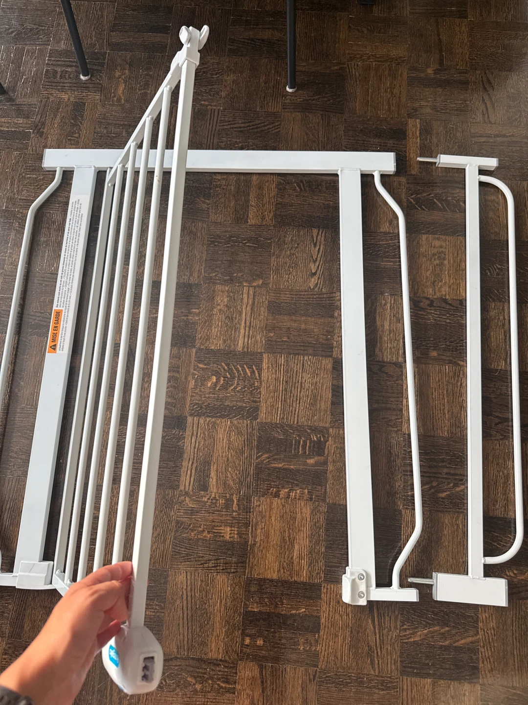 White Metal Safety Gate - photo 2