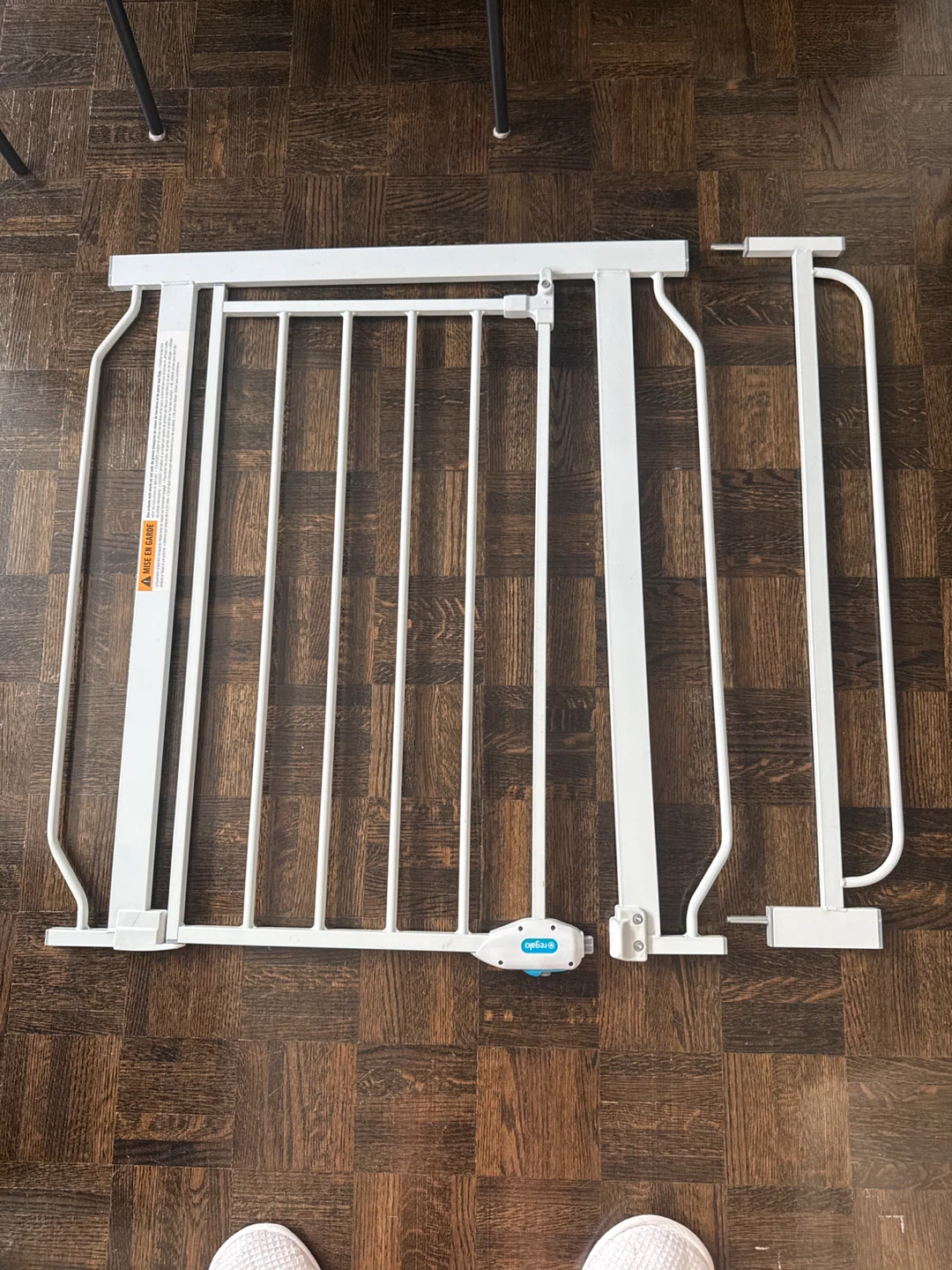 White Metal Safety Gate