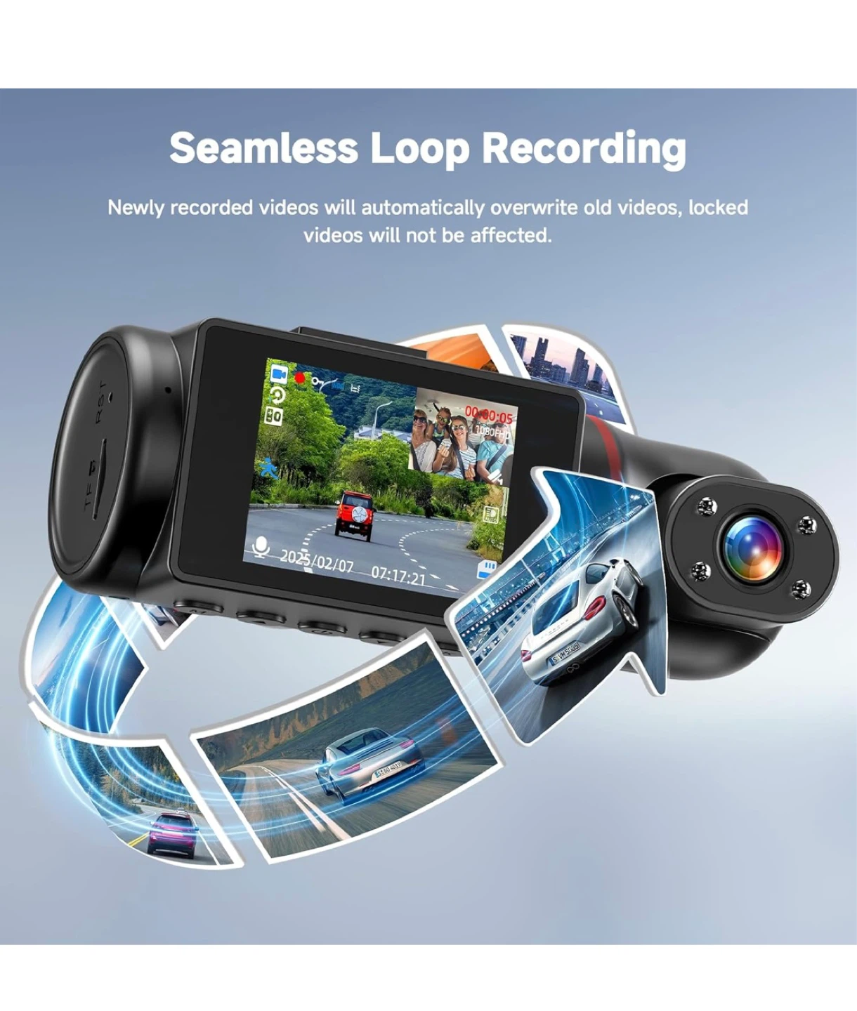 Full HD 1080P Dual Dash Cam - Front and Inside - photo 5