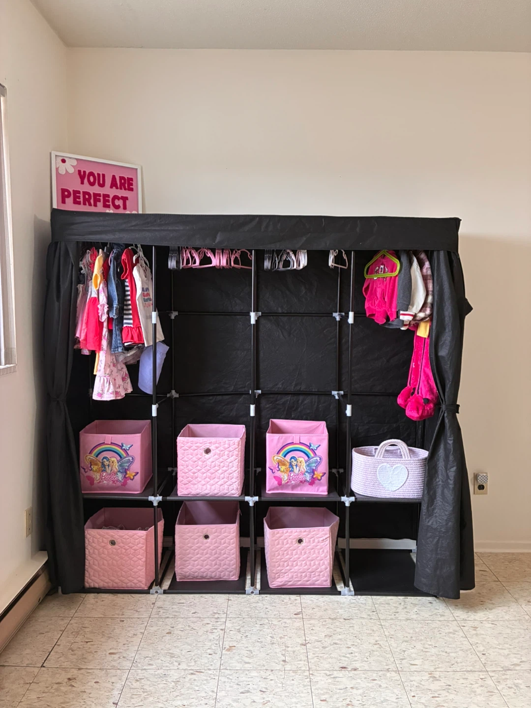 Portable Wardrobe Clothing Rack