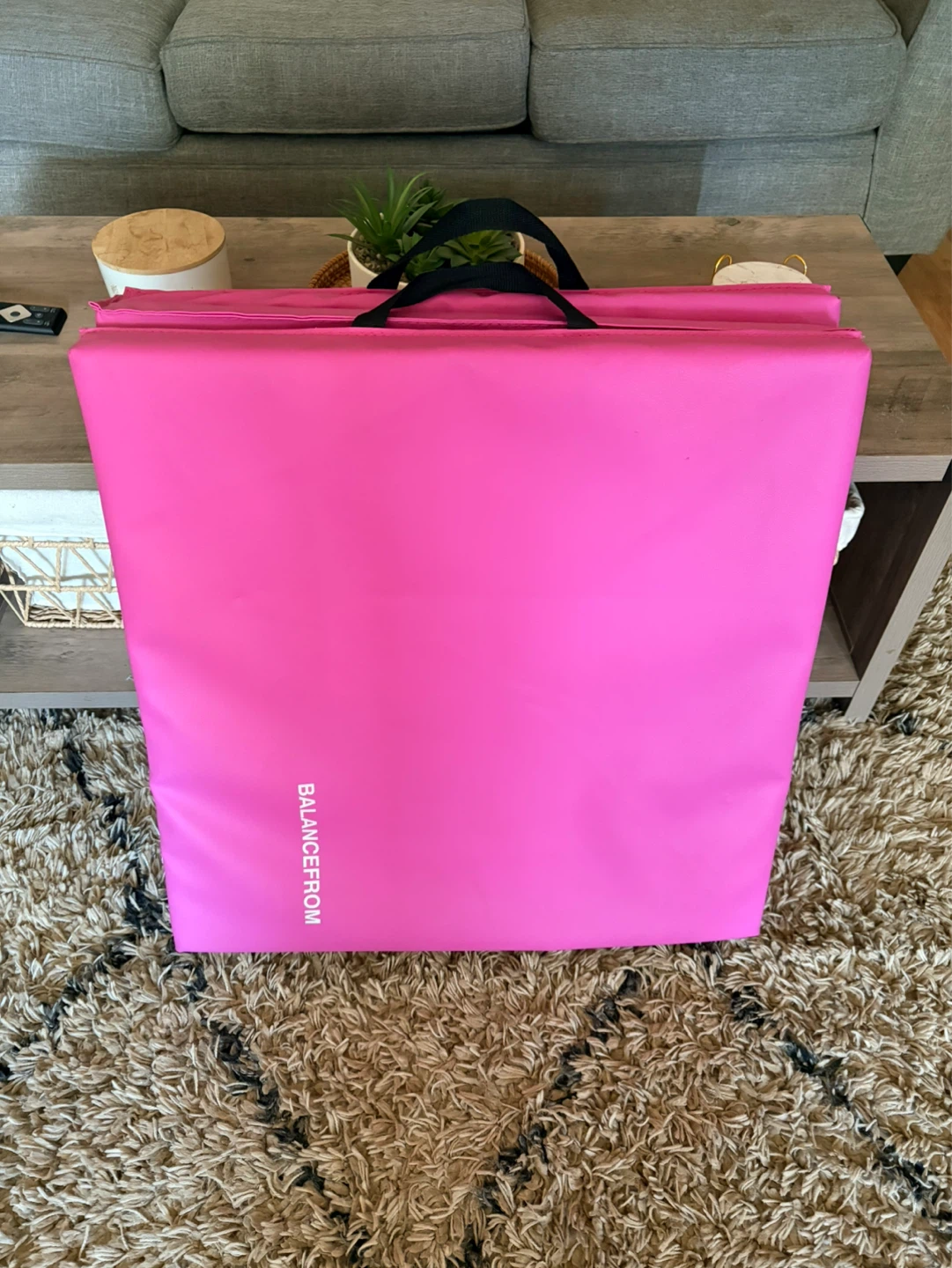 BALANCEFROM Pink Yoga Mat