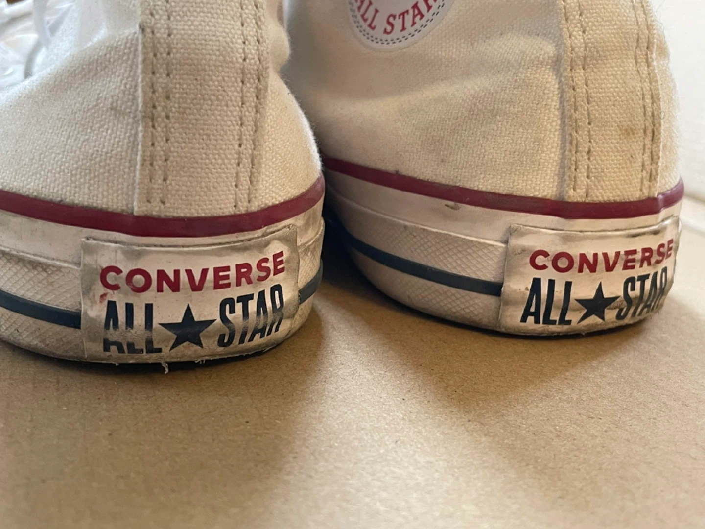 White High-top Converse Shoes - photo 4
