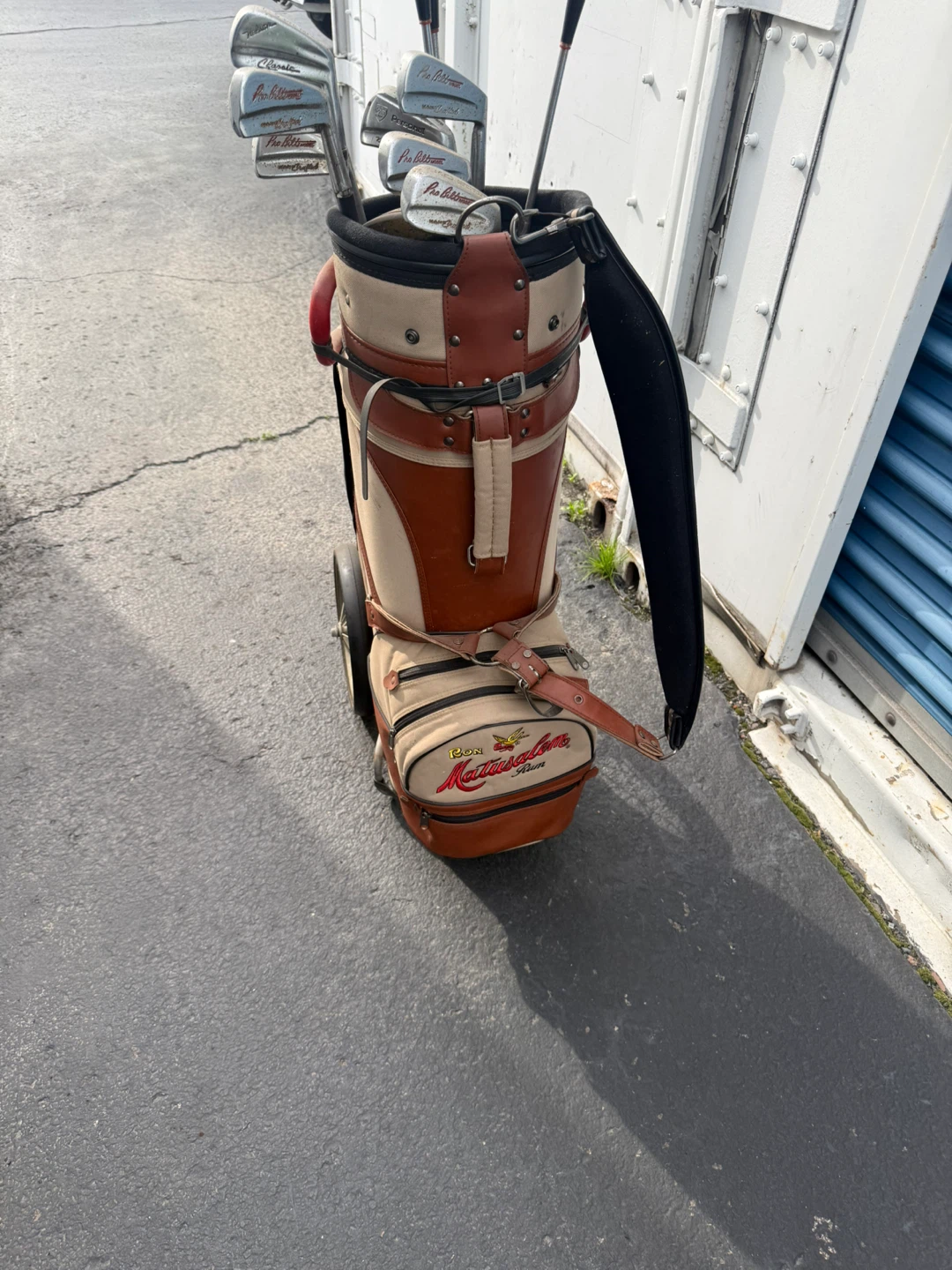 Vintage Northwestern Golf Co. Golf Club Set with Bag