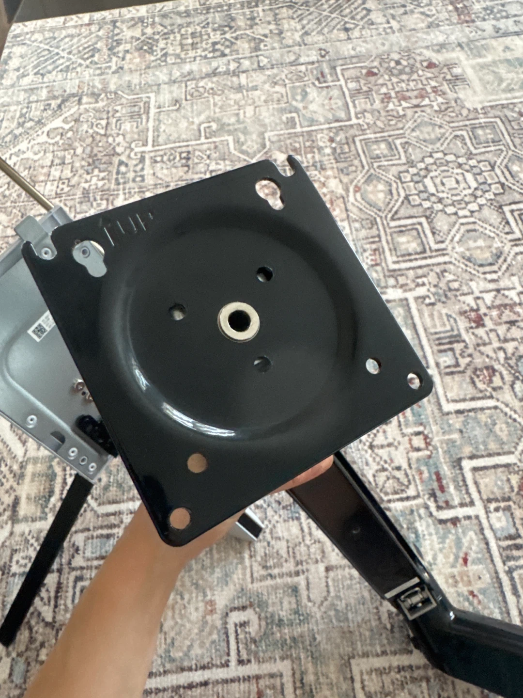 Black Monitor Mount Arm