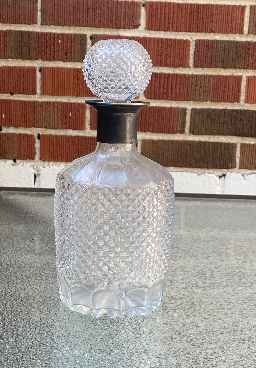 Vintage Crystal Decanter with Stopper