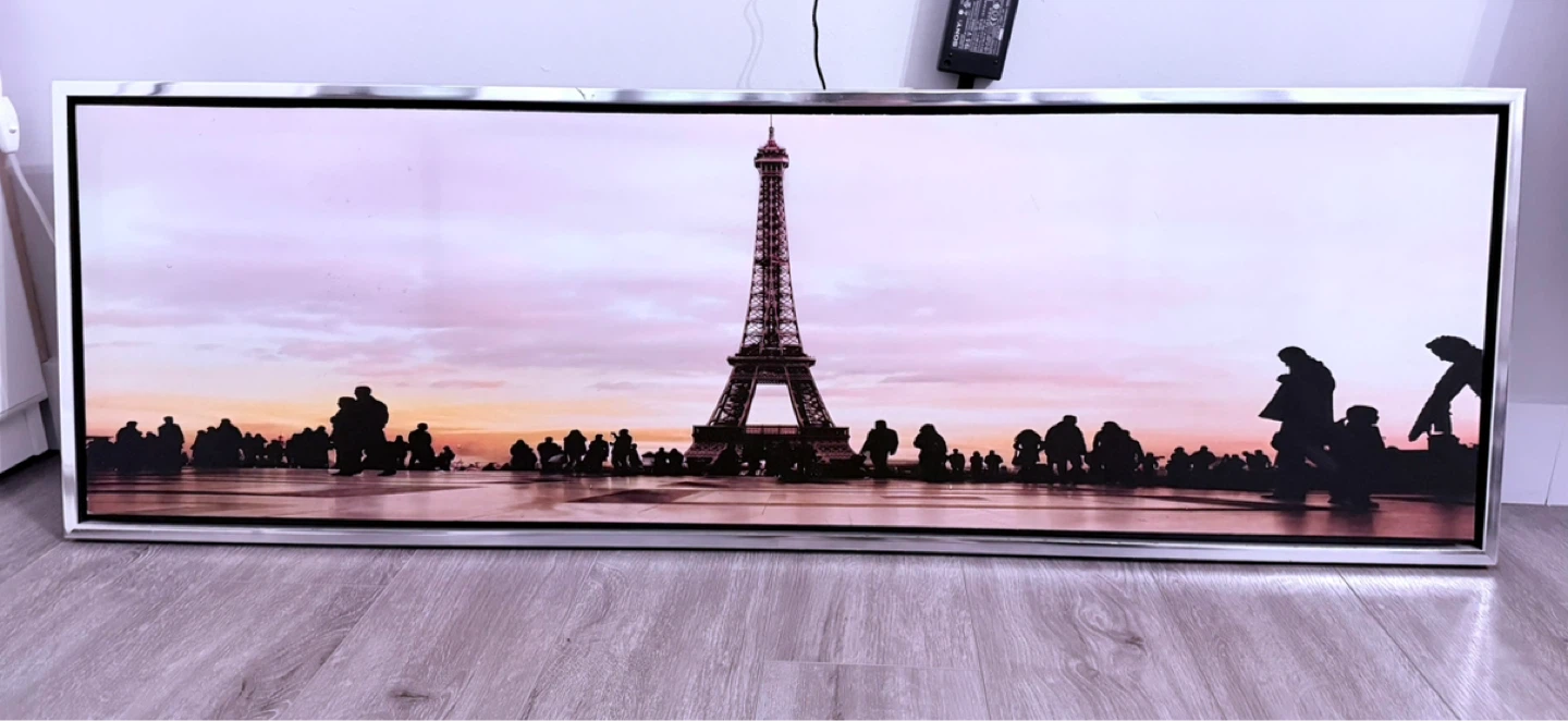 Framed Eiffel Tower Panoramic Wall Art - photo 2