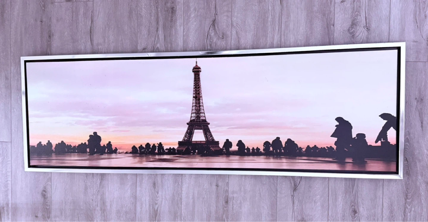 Framed Eiffel Tower Panoramic Wall Art