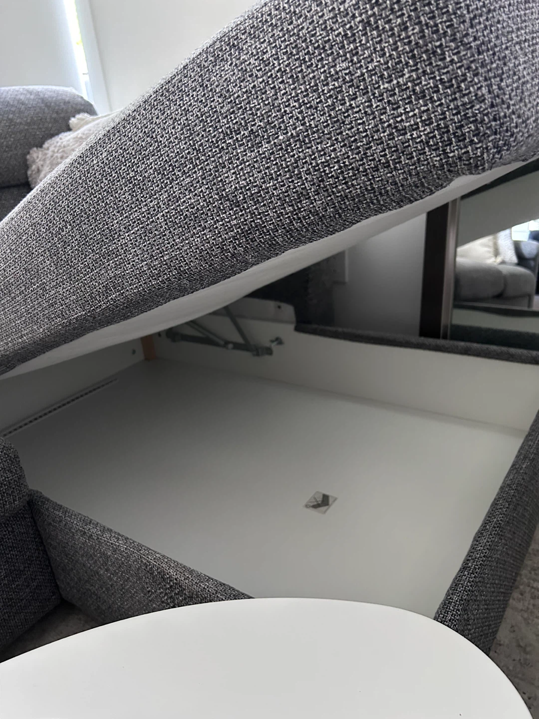Grey sectional sofa with storage - photo 3