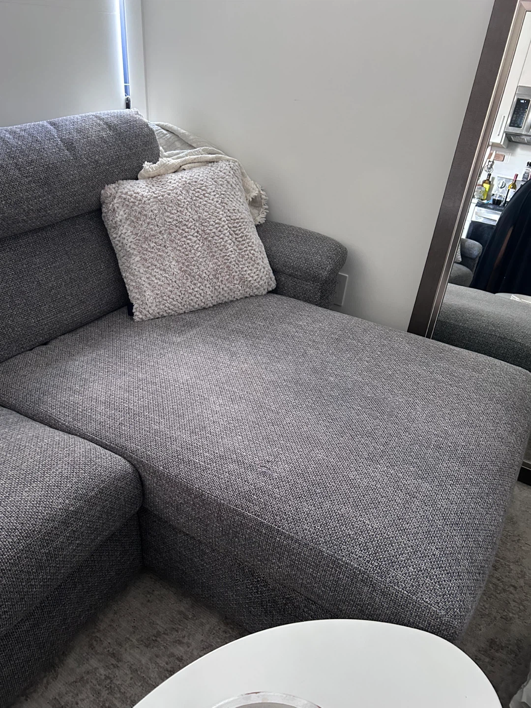 Grey sectional sofa with storage - photo 2